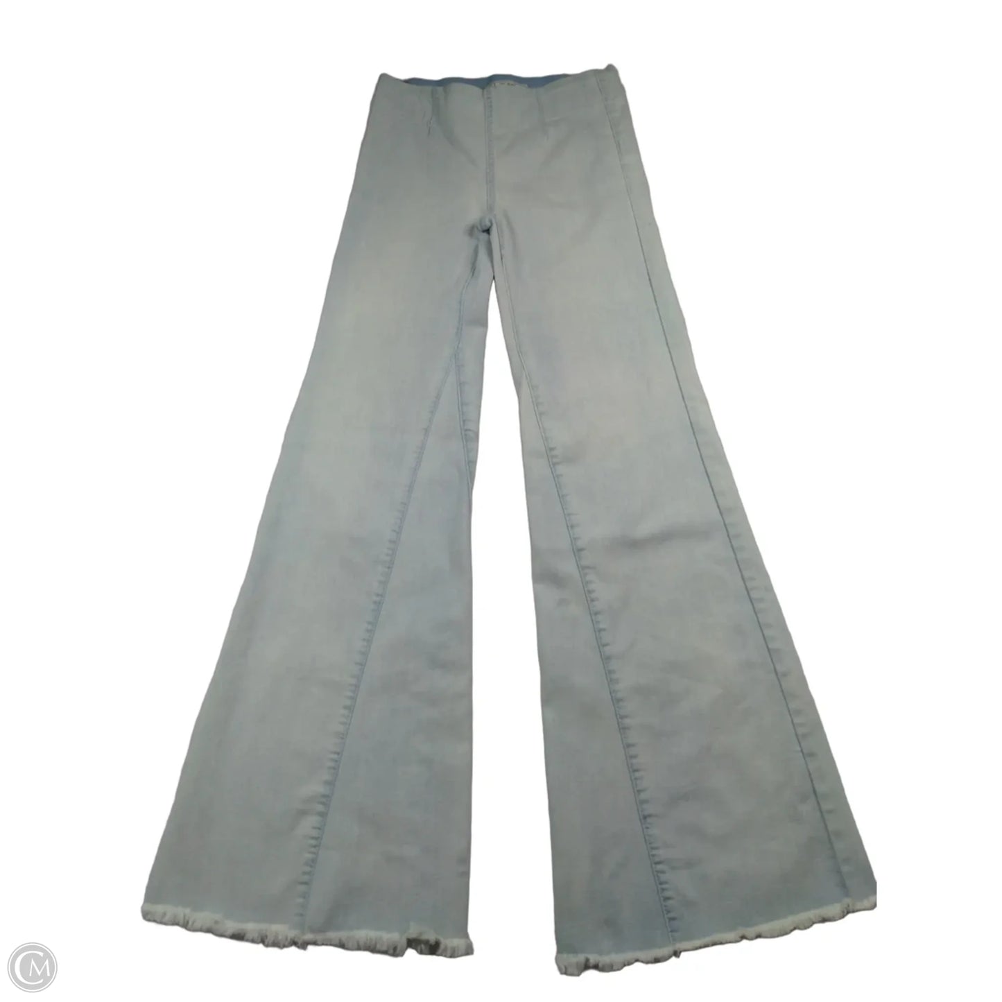 Jeans Flared By Free People In Blue Denim, Size: 24