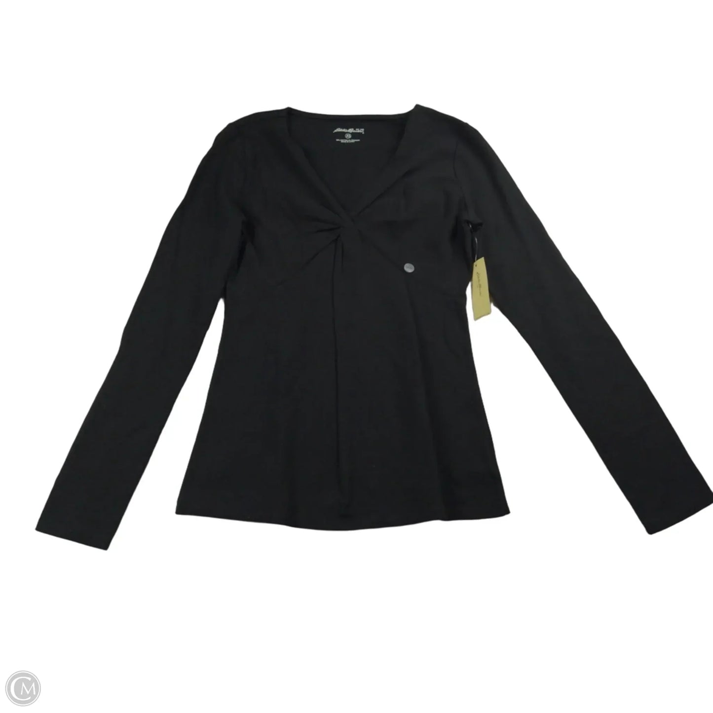 Top Long Sleeve By Eddie Bauer In Black, Size: Xs
