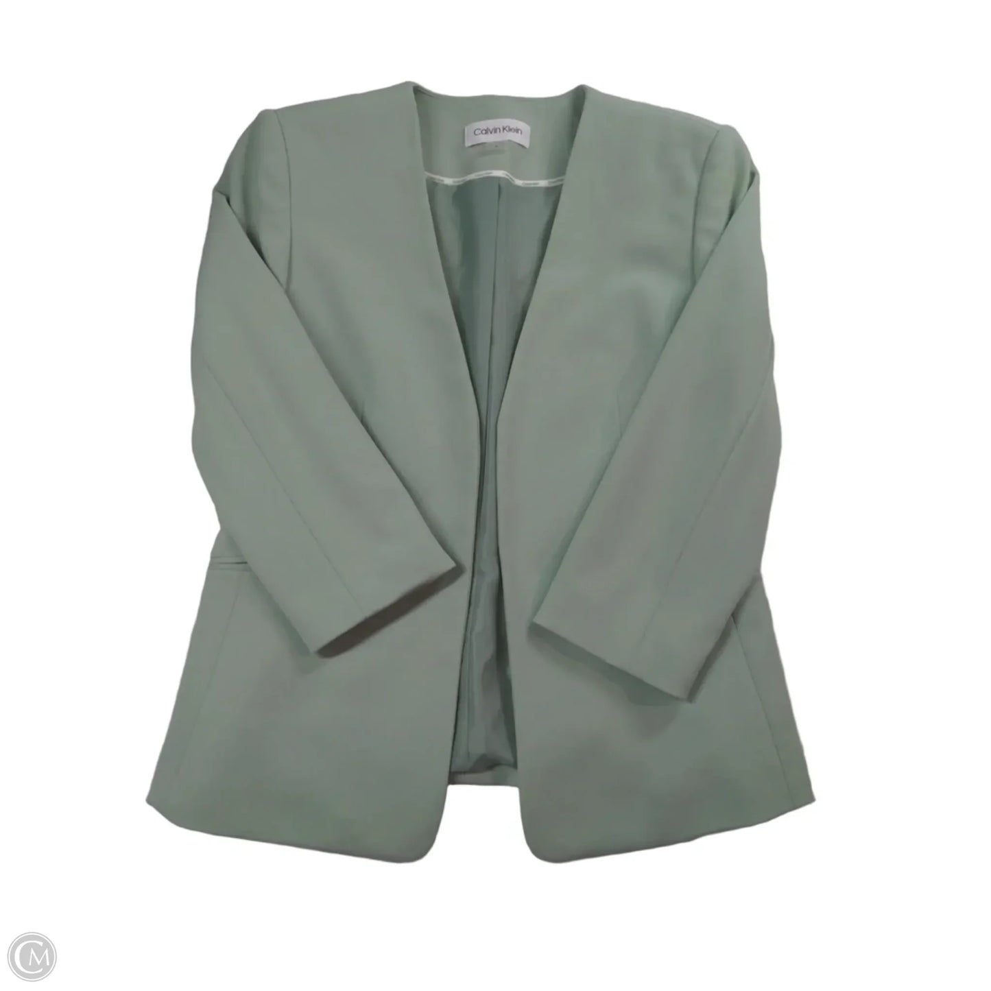 Blazer By Calvin Klein In Green, Size: 6