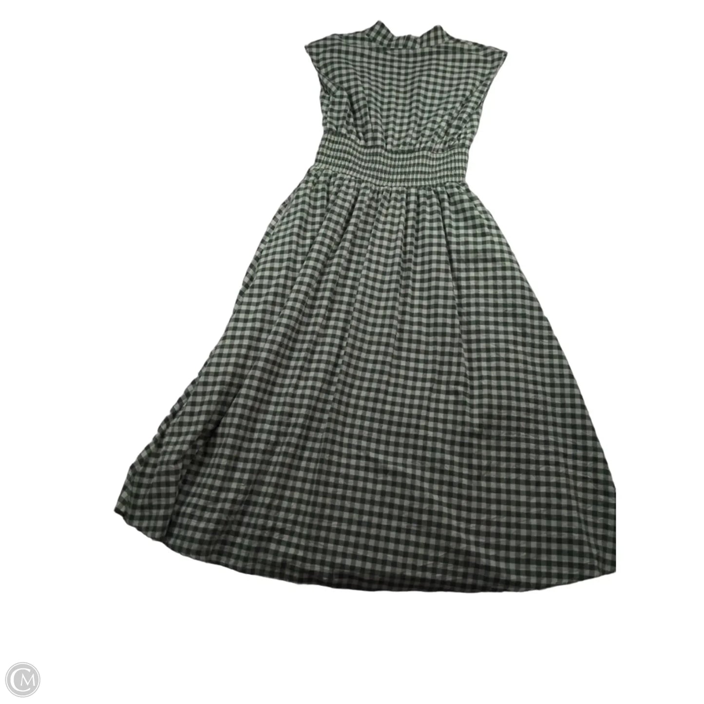 Dress Casual Maxi By Entro In Green & White, Size: 4
