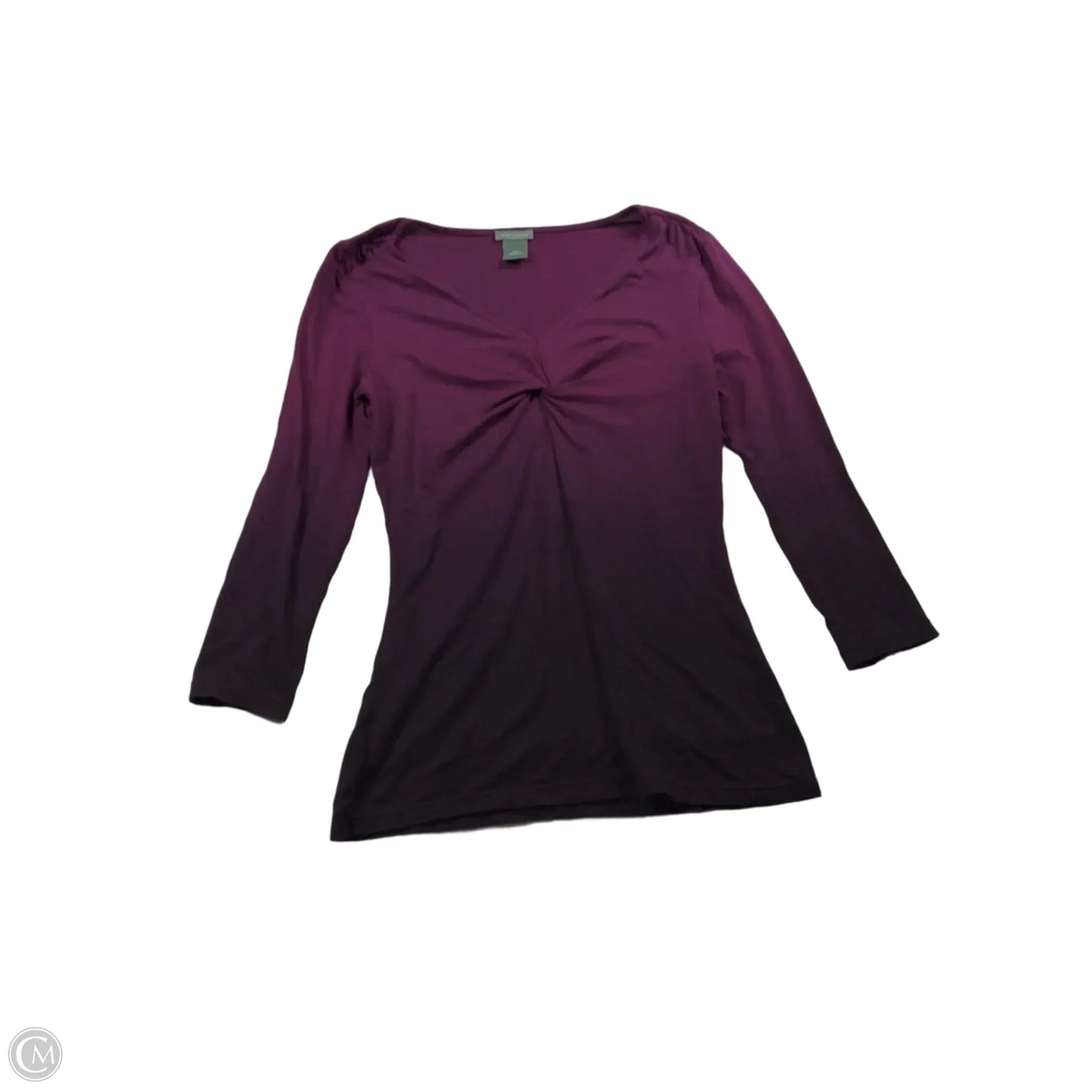 Top Long Sleeve By Ann Taylor In Purple, Size: Xs