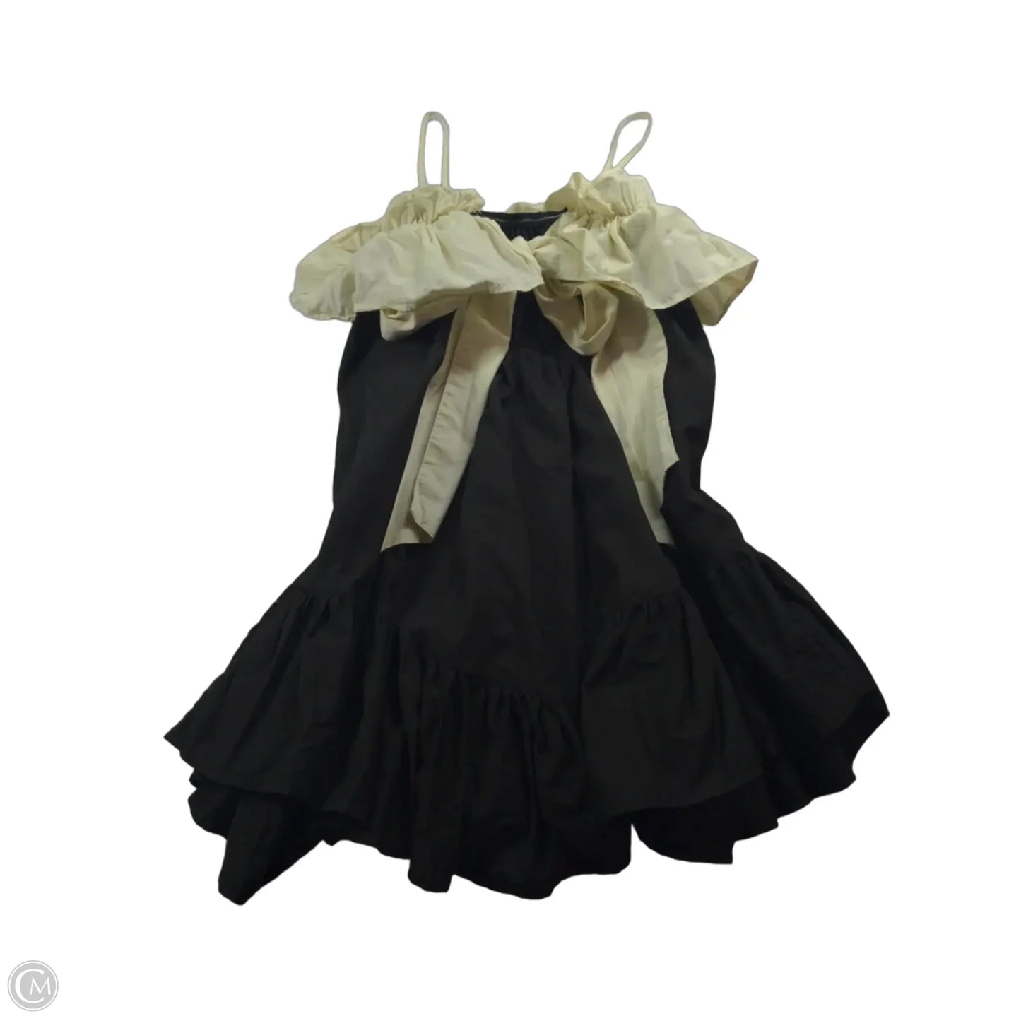 Dress Casual Short By Anthropologie In Black & Cream, Size: Xs