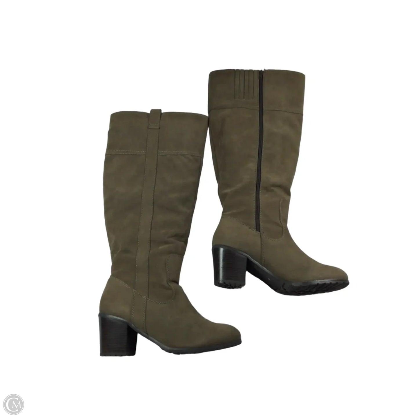Boots Knee Heels By Lane Bryant In Brown, Size: 11