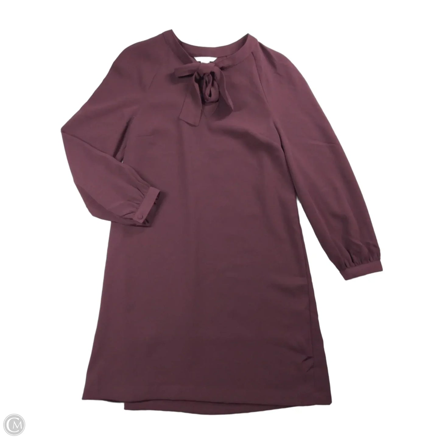 Dress Casual Midi By H&m In Maroon, Size: 2