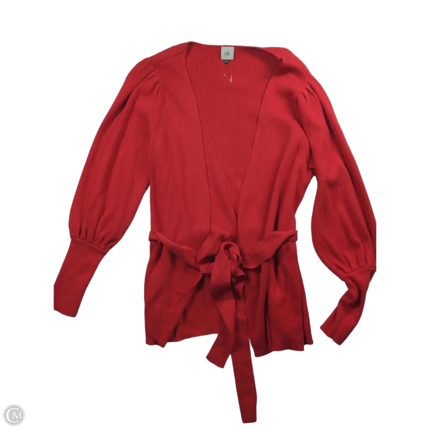 Sweater Cardigan By Cabi In Red, Size: L