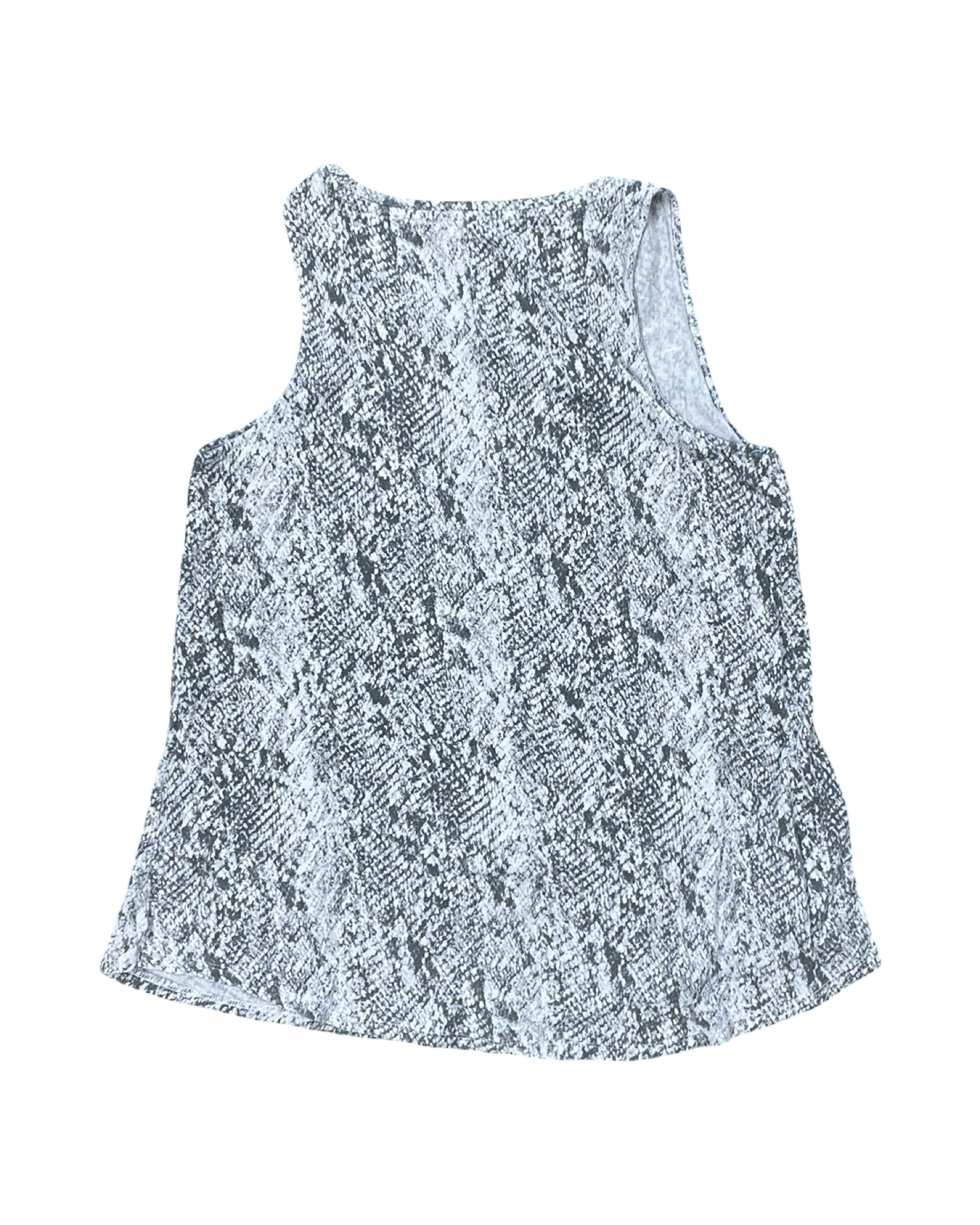 Top Sleeveless By Apt 9 In Grey & White, Size:M