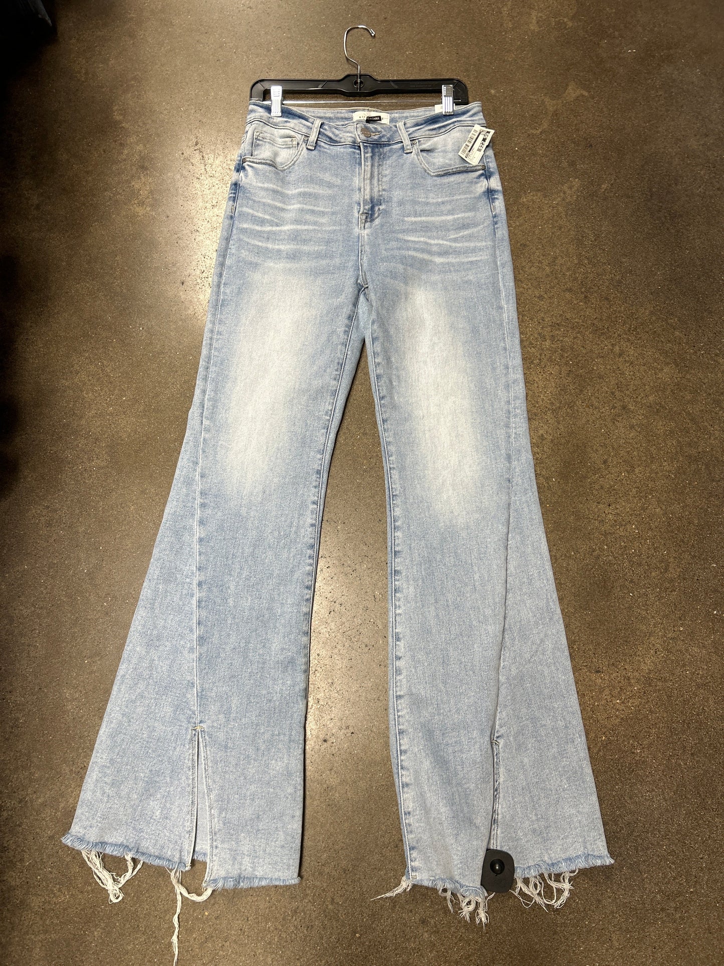 Jeans Flared By Risen In Blue Denim, Size:8