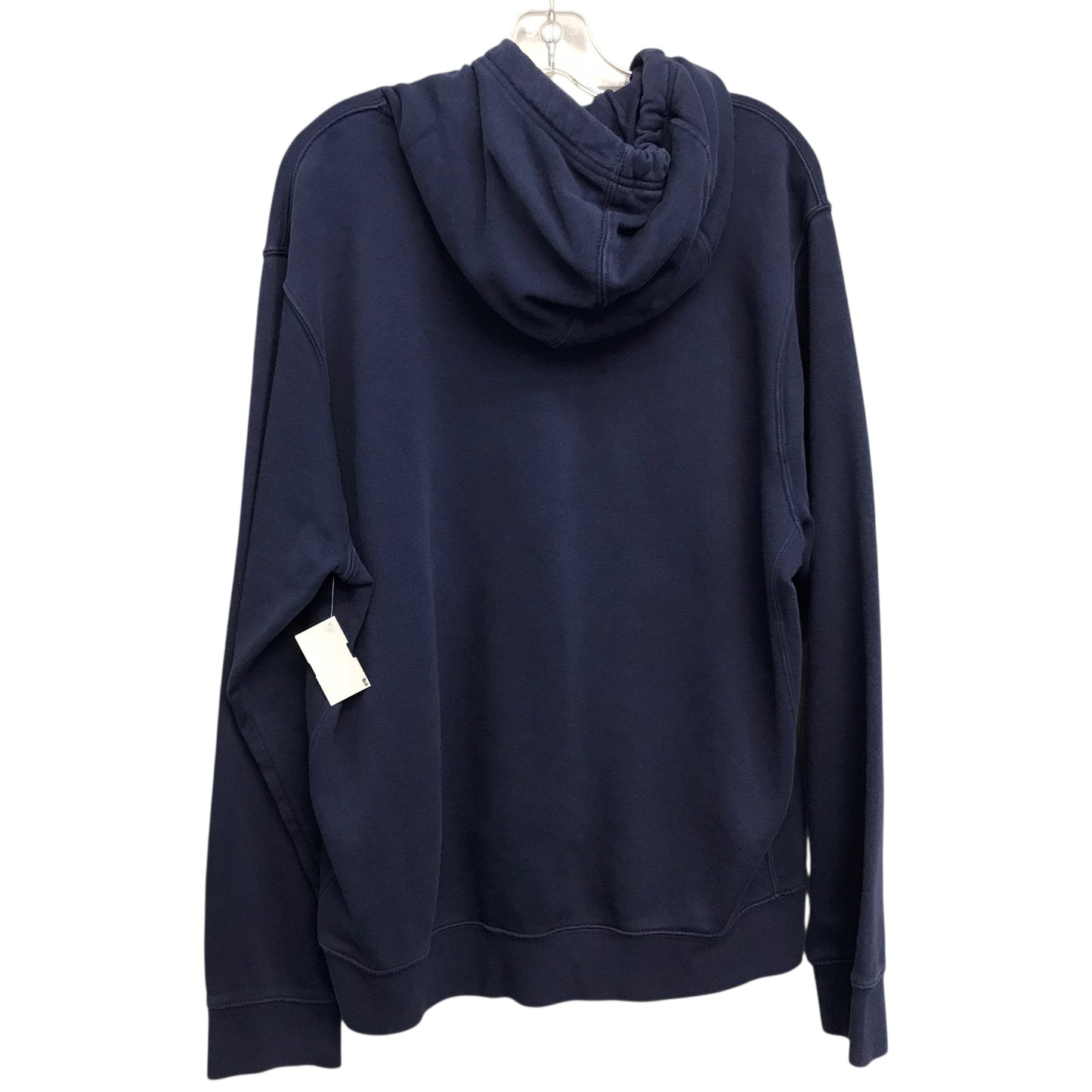 Athletic Sweatshirt Hoodie By Nike In Navy, Size:L