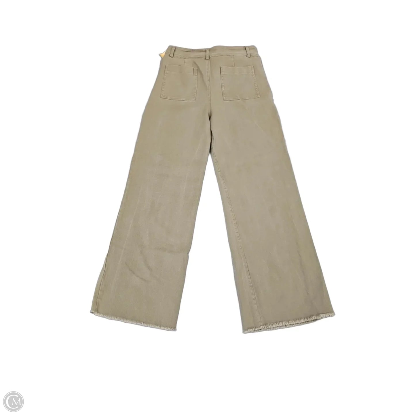 Jeans Wide Leg By Miss Love In Green Denim, Size: 8