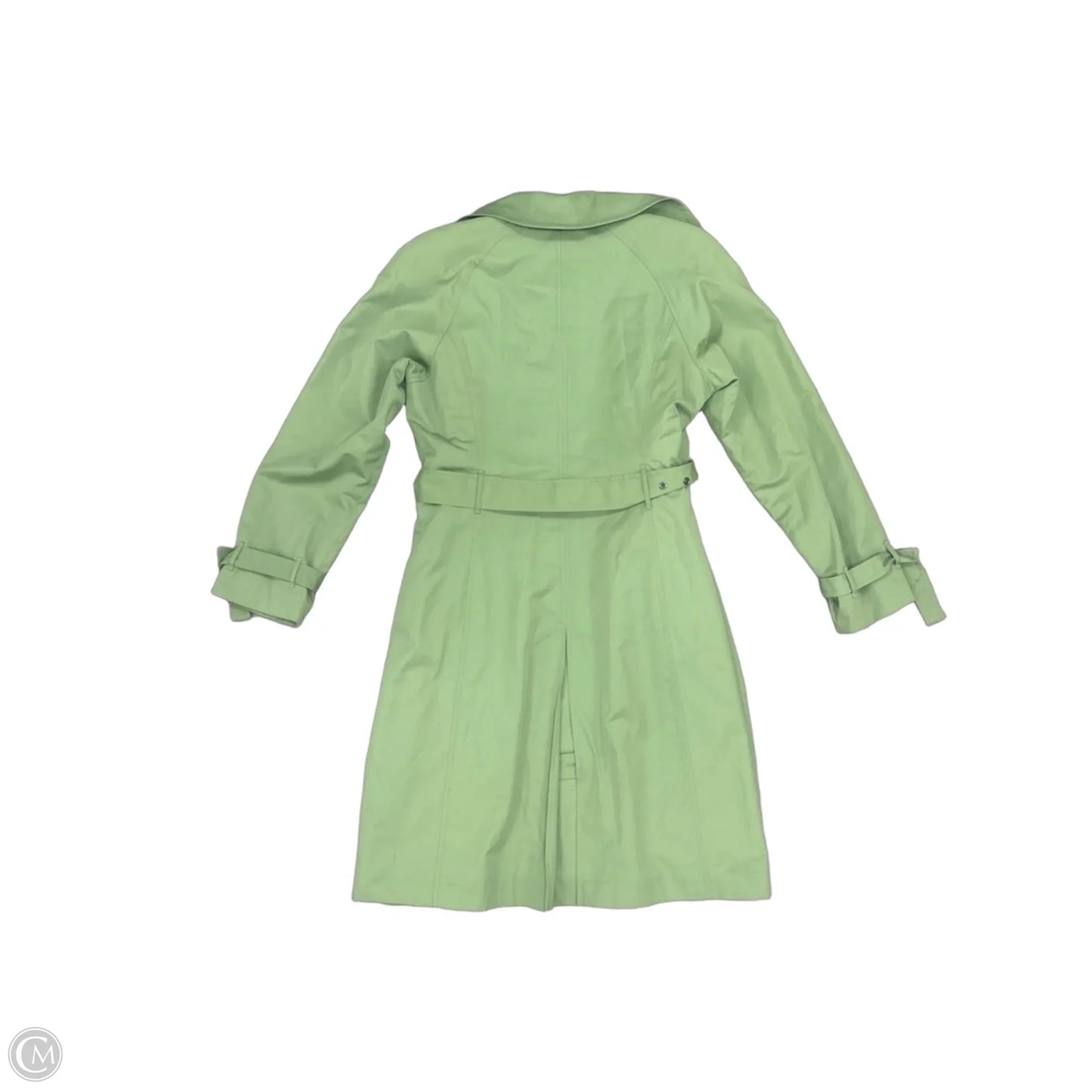Coat Trench Coat By Jones New York In Green, Size: M