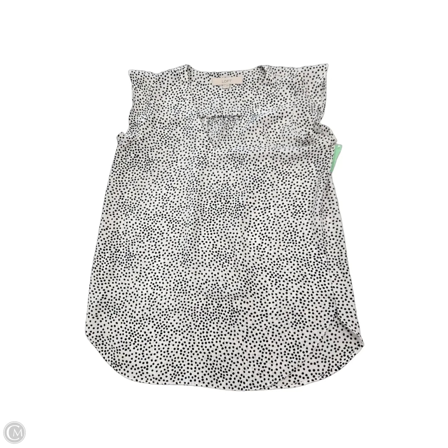 Top Sleeveless By Loft In Polkadot Pattern, Size: Xs