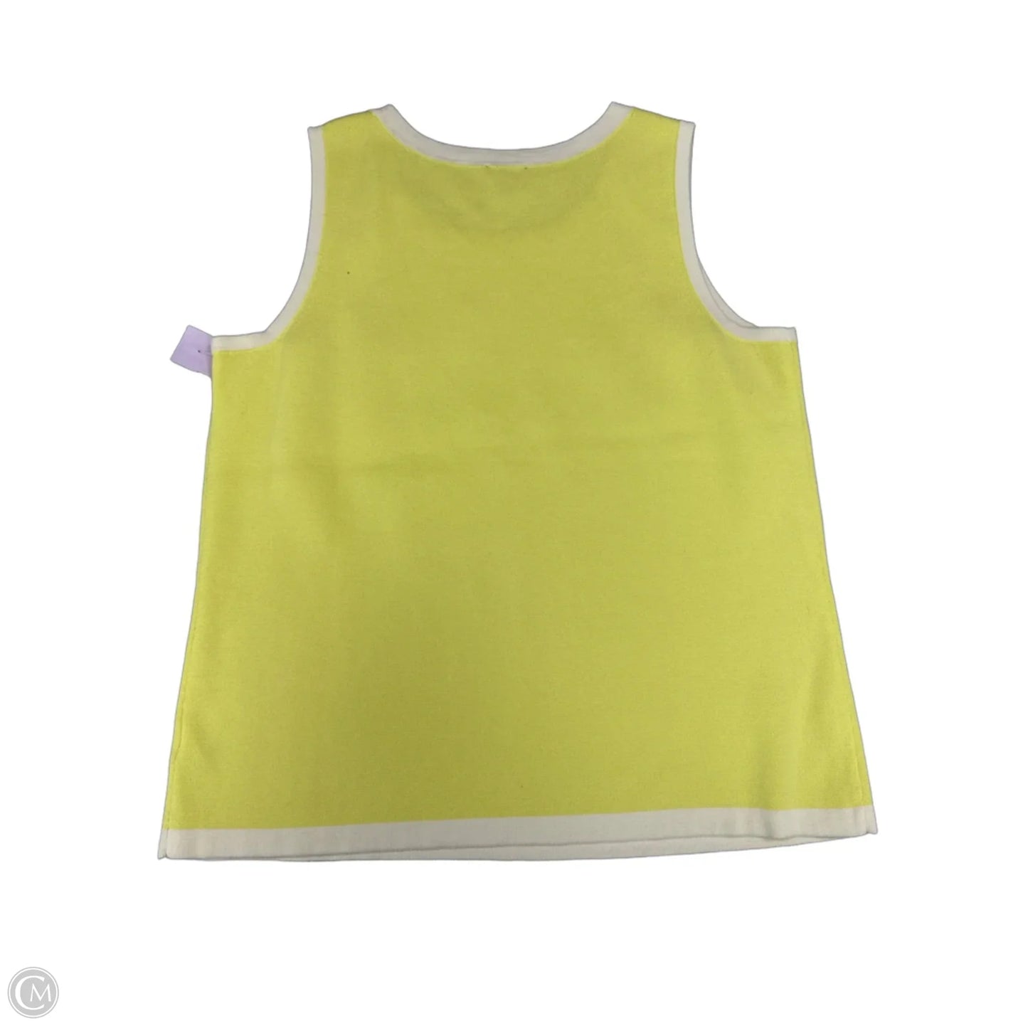 Tank Top By Talbots In Yellow, Size: Xl