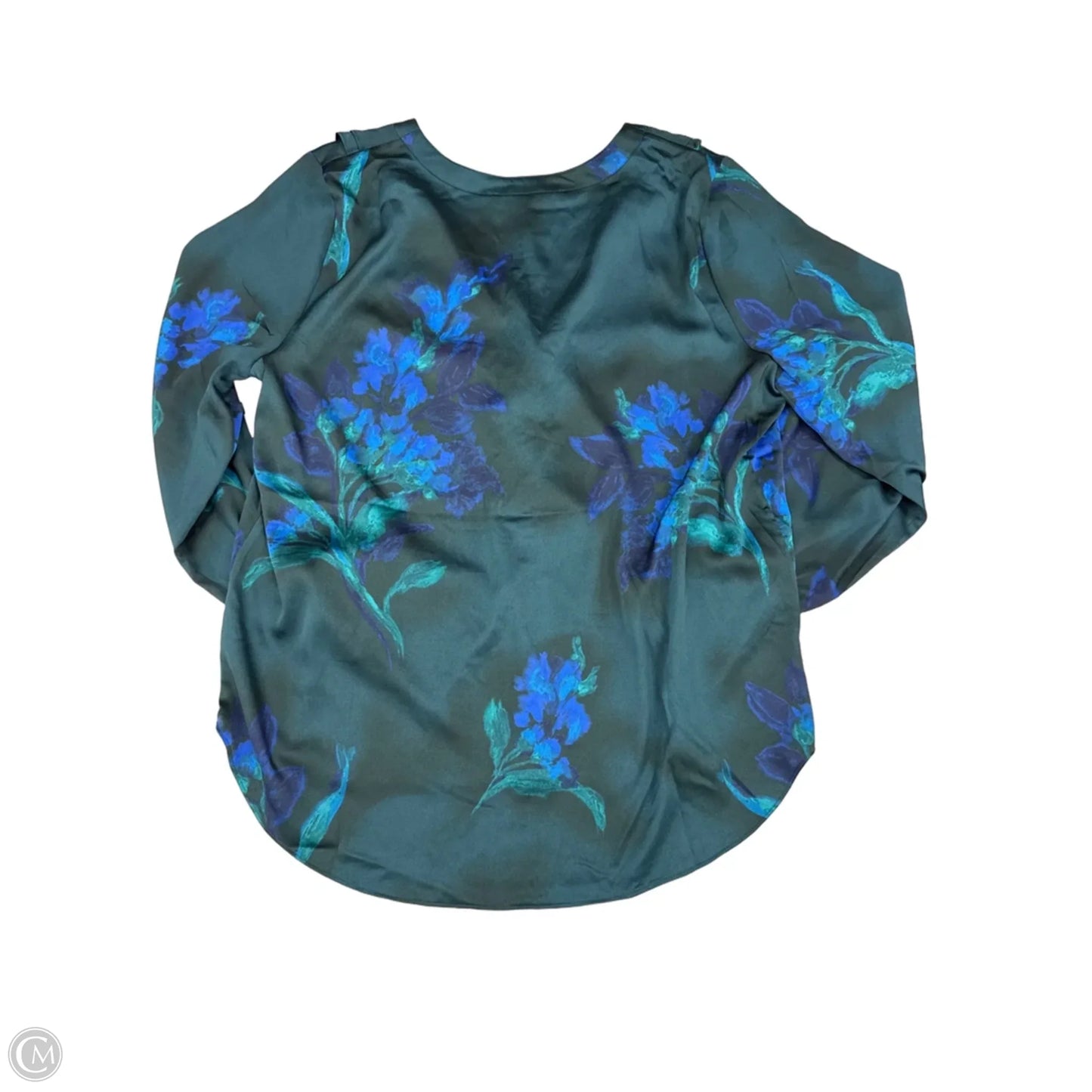 Top Long Sleeve By White House Black Market In Green, Size: Xl