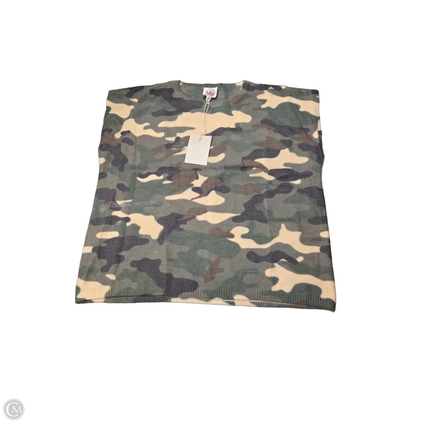Top Short Sleeve By Cmf In Camouflage Print, Size: M