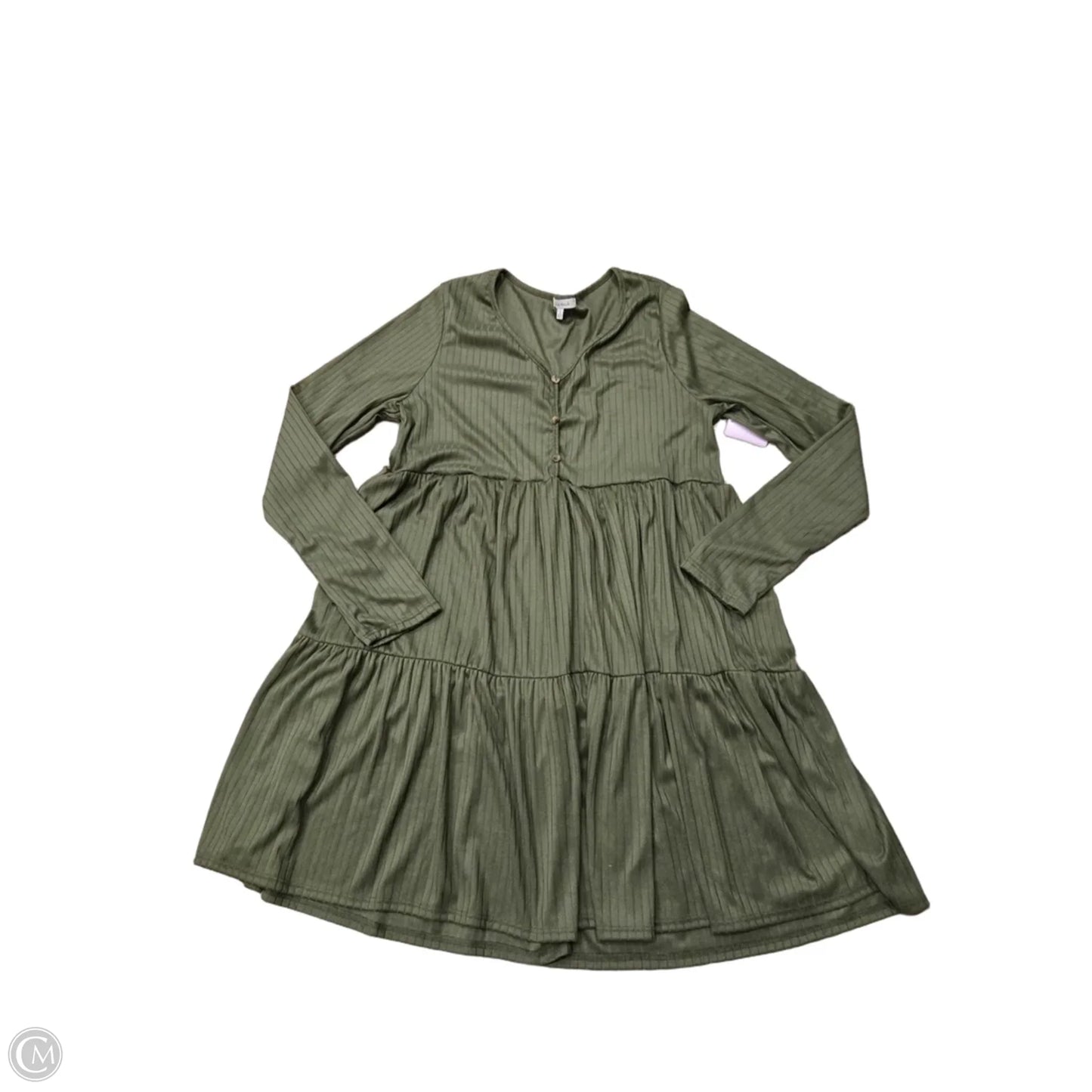 Dress Casual Midi By White Birch In Green, Size: L