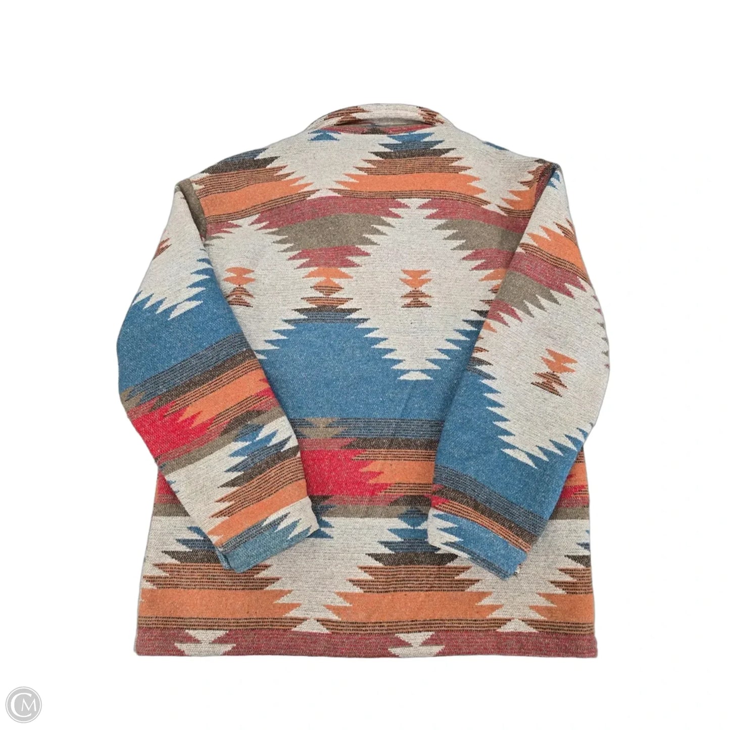 Jacket Shirt By Jodifl In Orange & Tan, Size: S