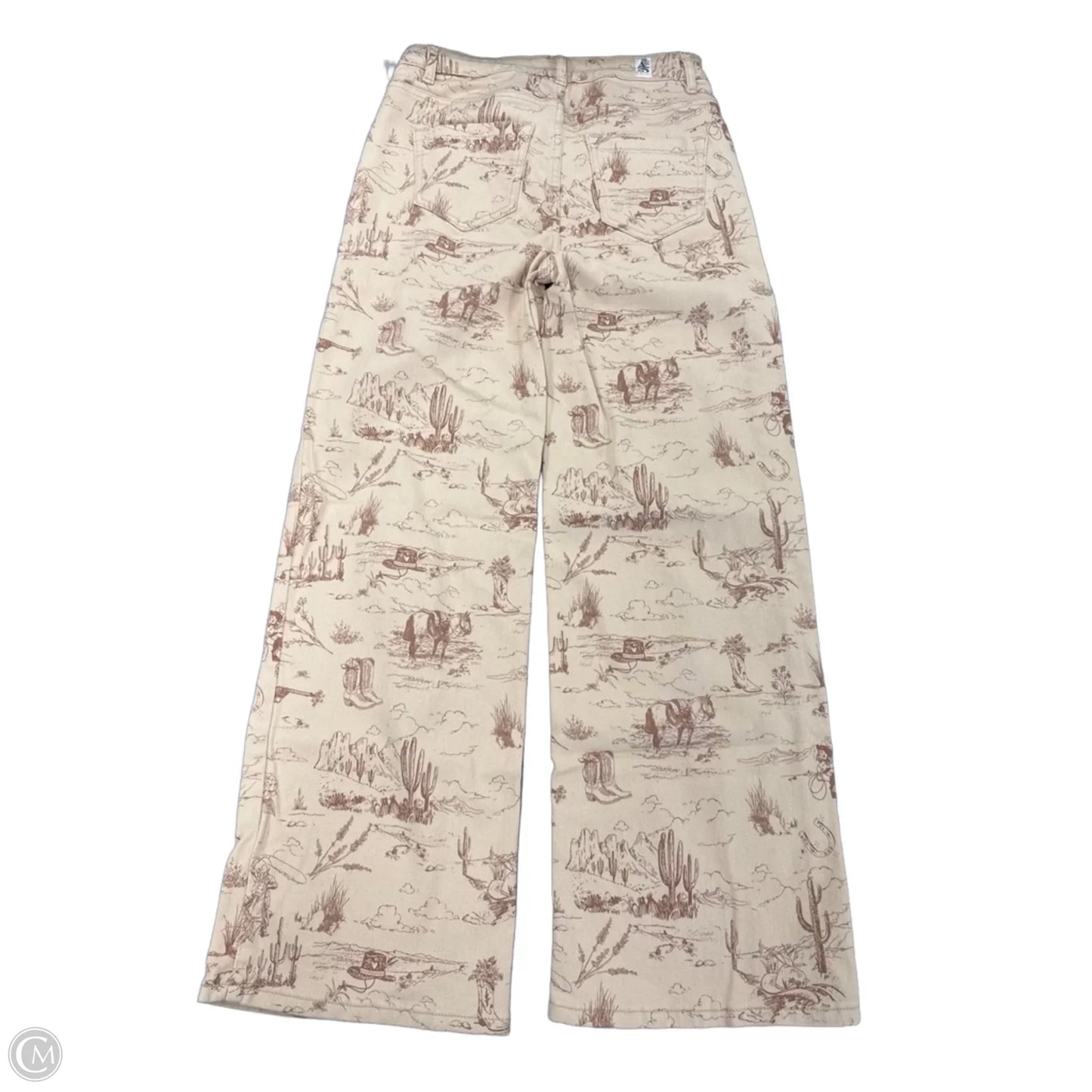 Jeans Wide Leg By Altard State In Cream, Size: 4