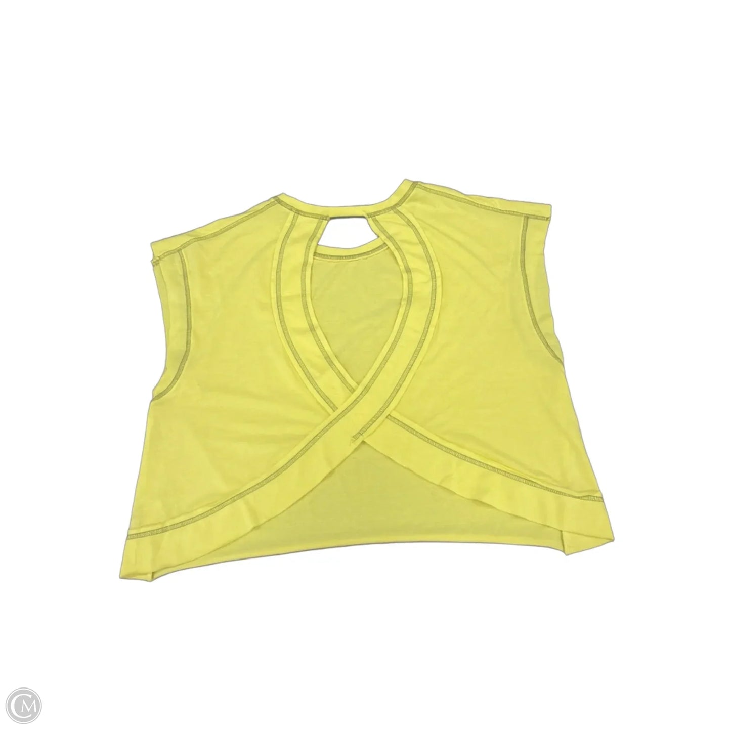 Top Sleeveless By Cmf In Yellow, Size: S