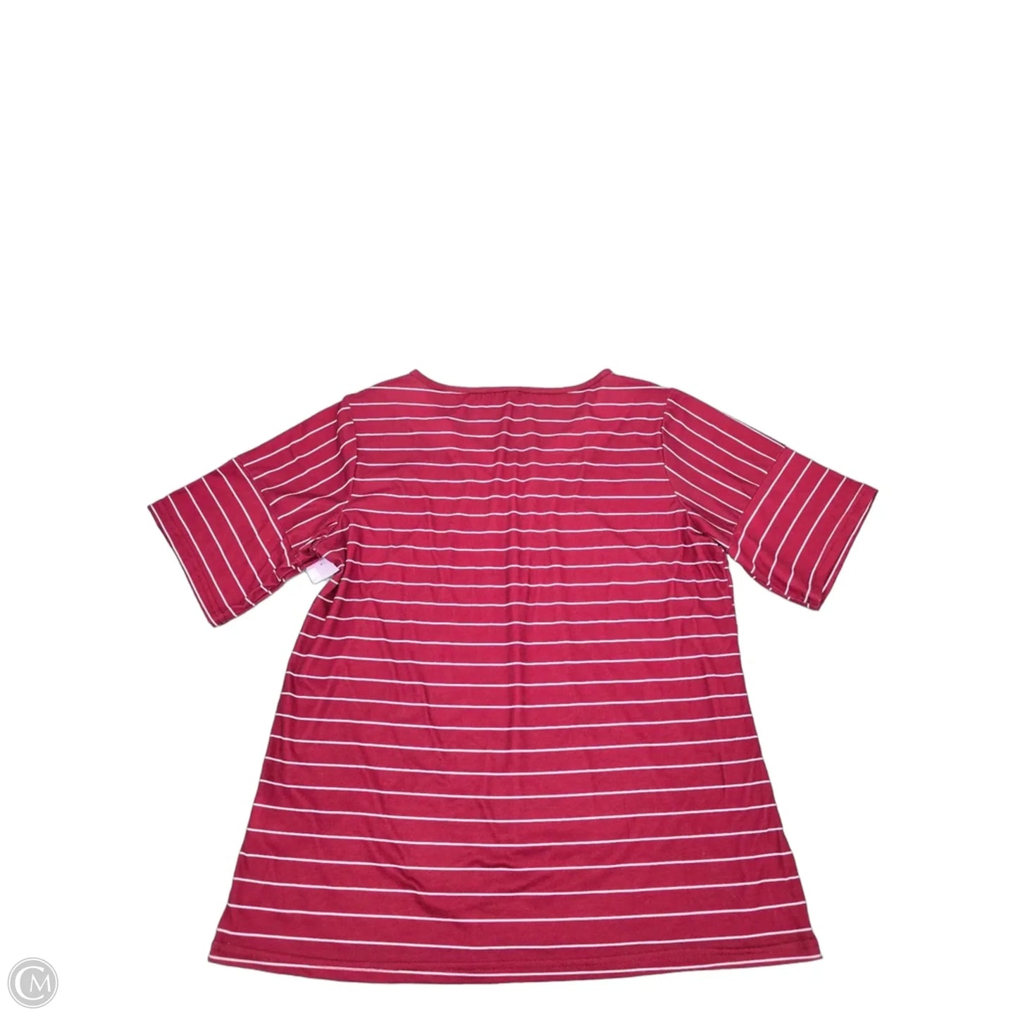 Top Short Sleeve Basic By Cmf In Red, Size: L