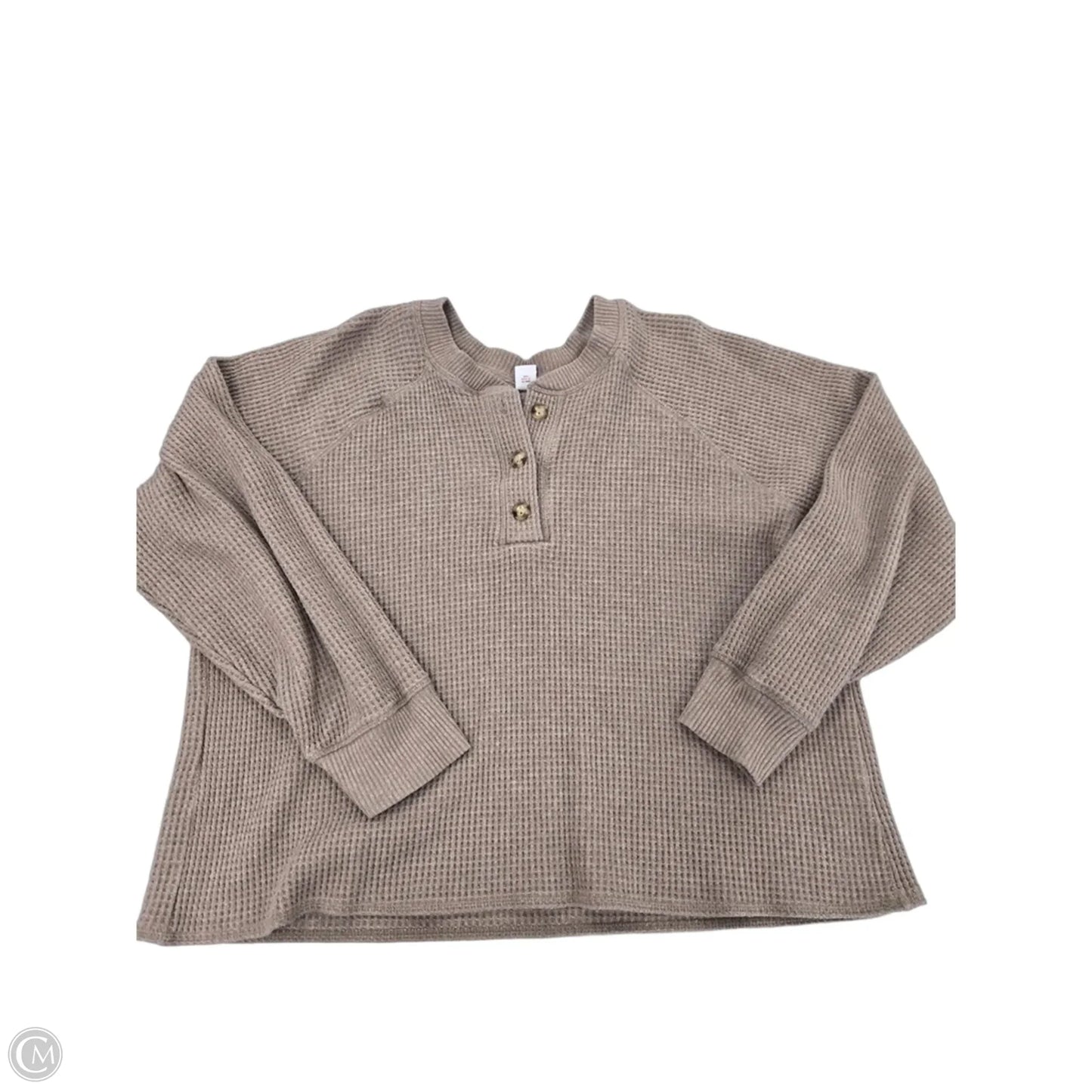 Top Long Sleeve By Old Navy In Brown, Size: Xl
