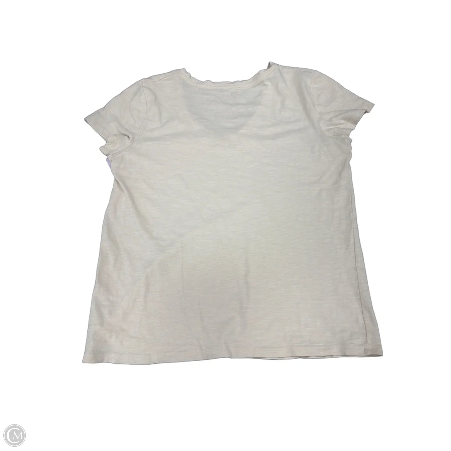 Top Short Sleeve By Universal Thread In Cream, Size: L