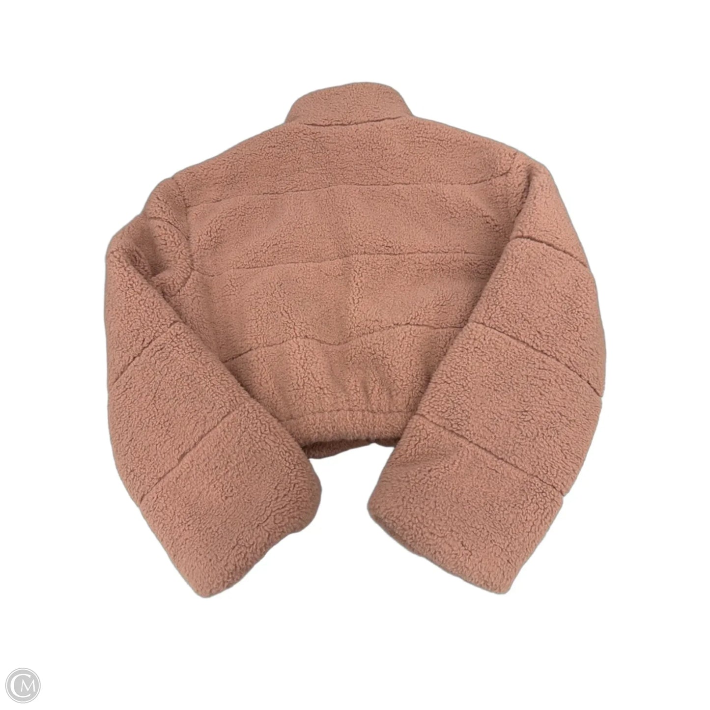Jacket Faux Fur & Sherpa By Love Tree In Pink, Size: L