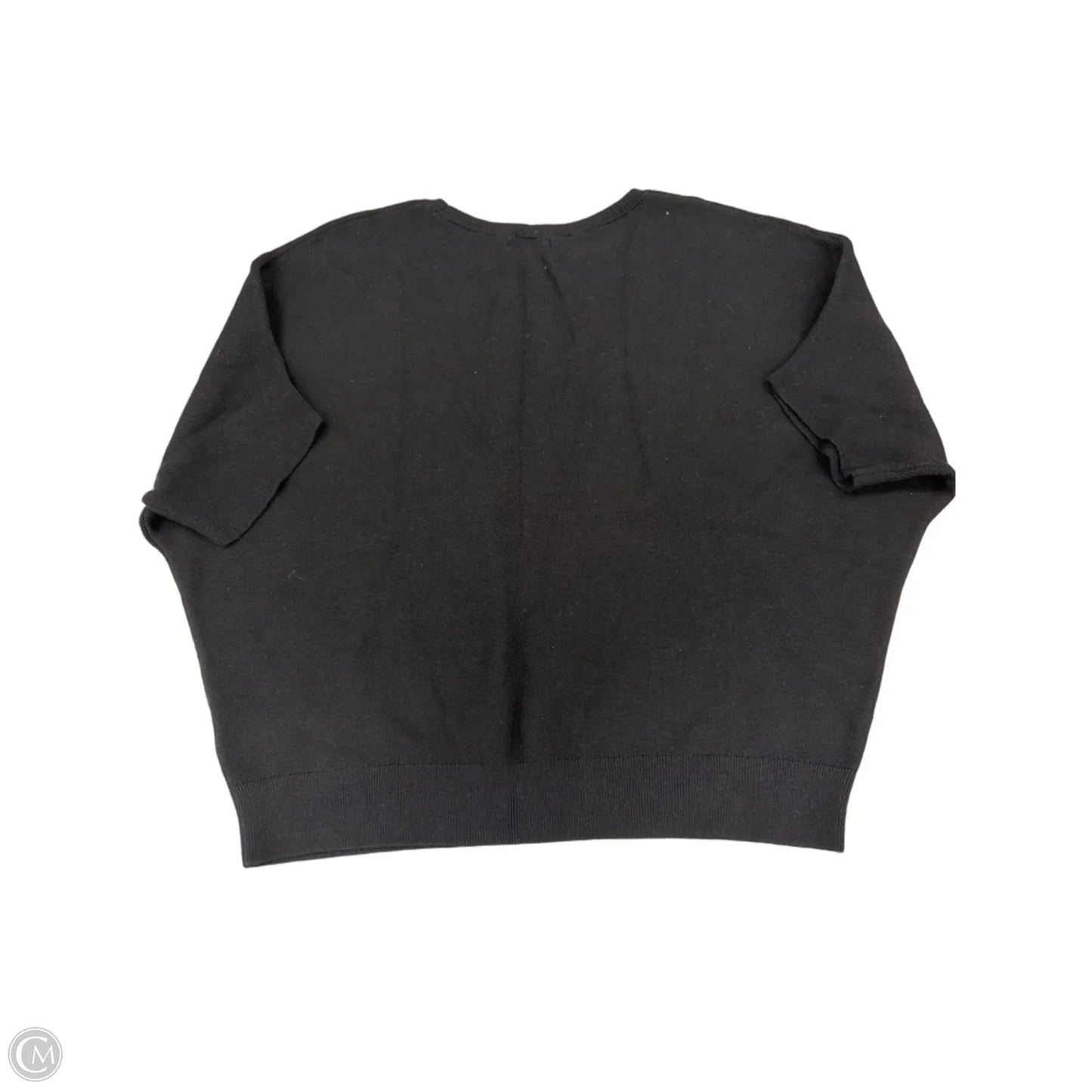 Top Short Sleeve By Quince In Black, Size: Xl