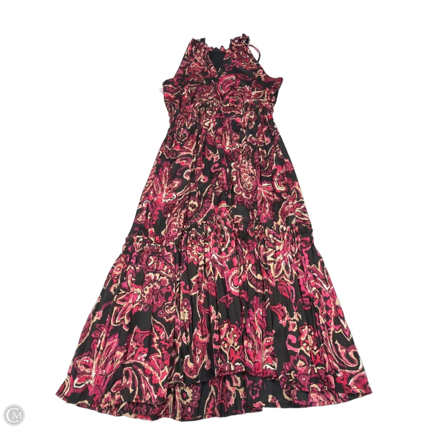 Dress Casual Midi By Nicole By Nicole Miller In Black & Pink, Size: M