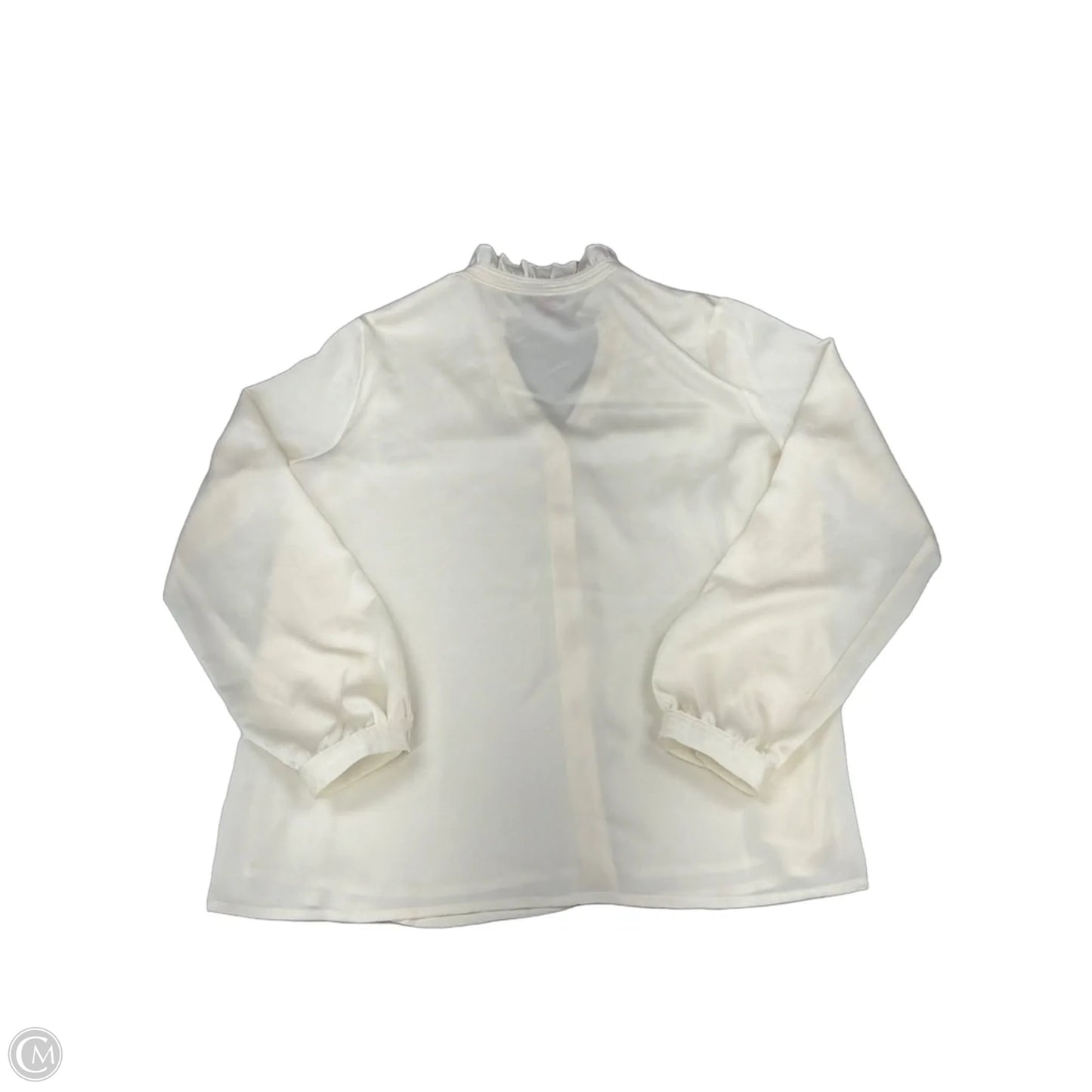 Top Long Sleeve By Vince Camuto In Cream, Size: M