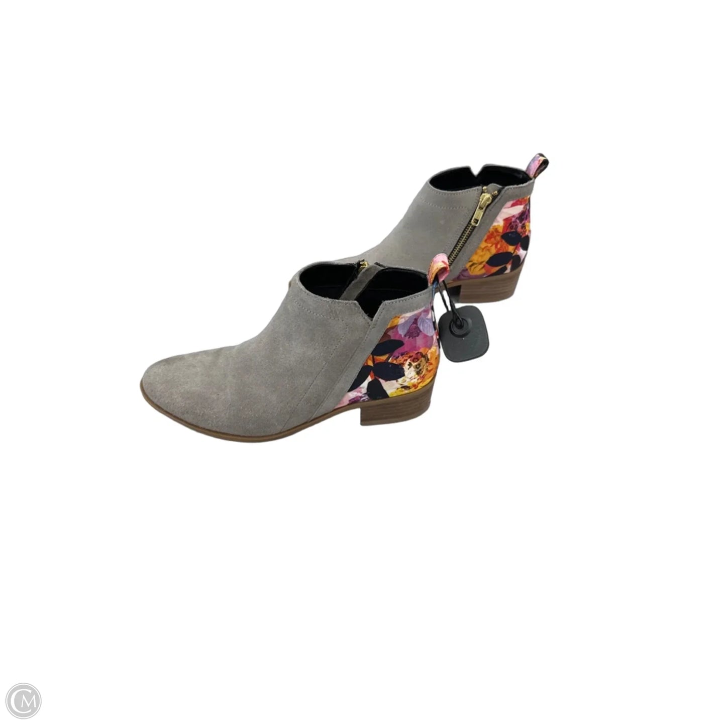 Boots Ankle Flats By Cmf In Grey, Size: 9