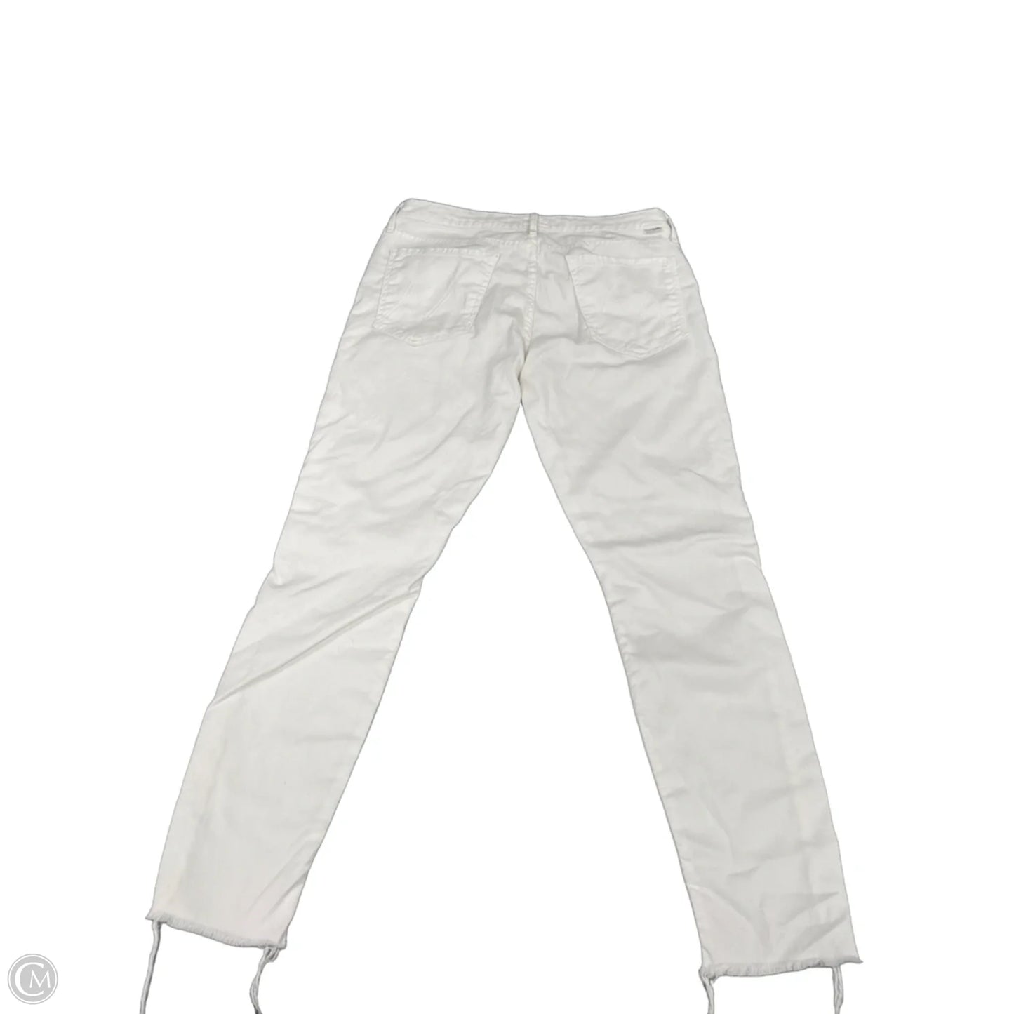 Jeans Designer By Mother In White Denim, Size: 10
