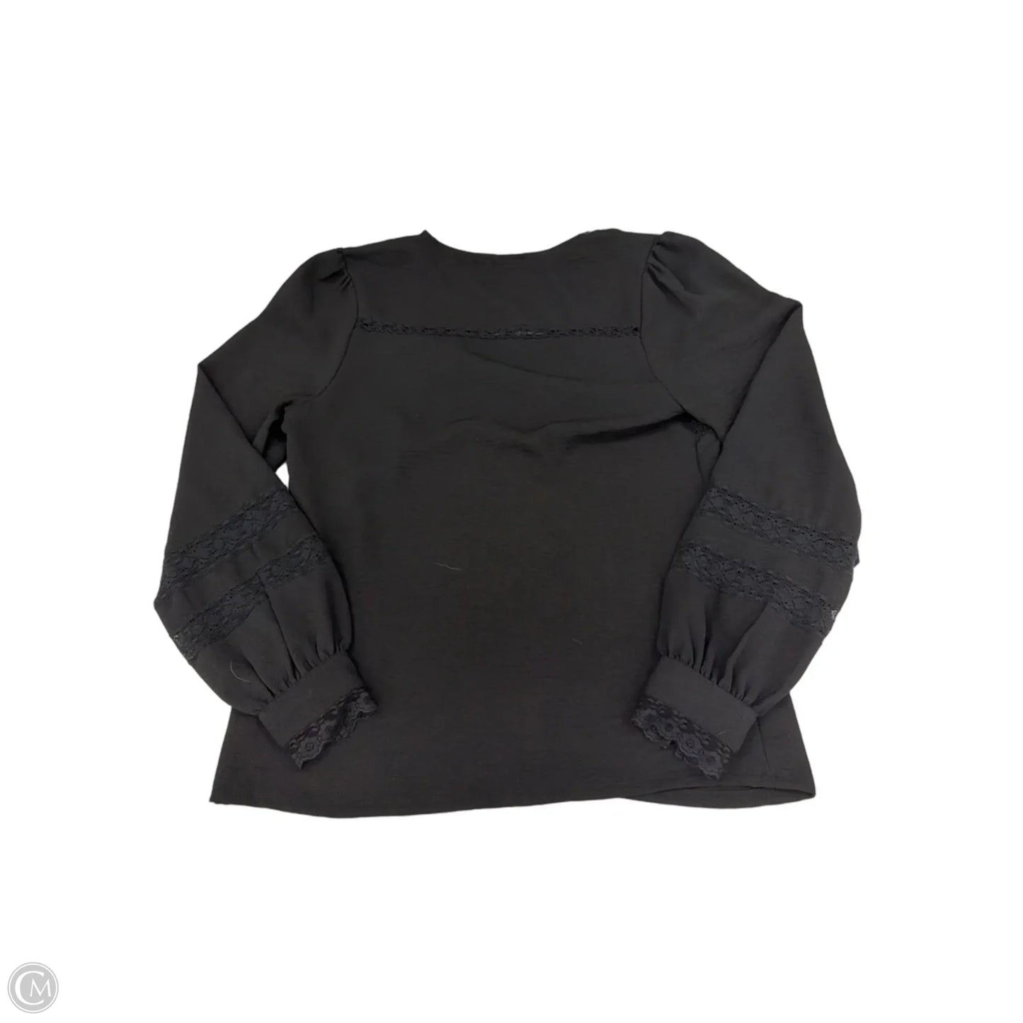 Top Long Sleeve By Black Tape In Black, Size: Xs