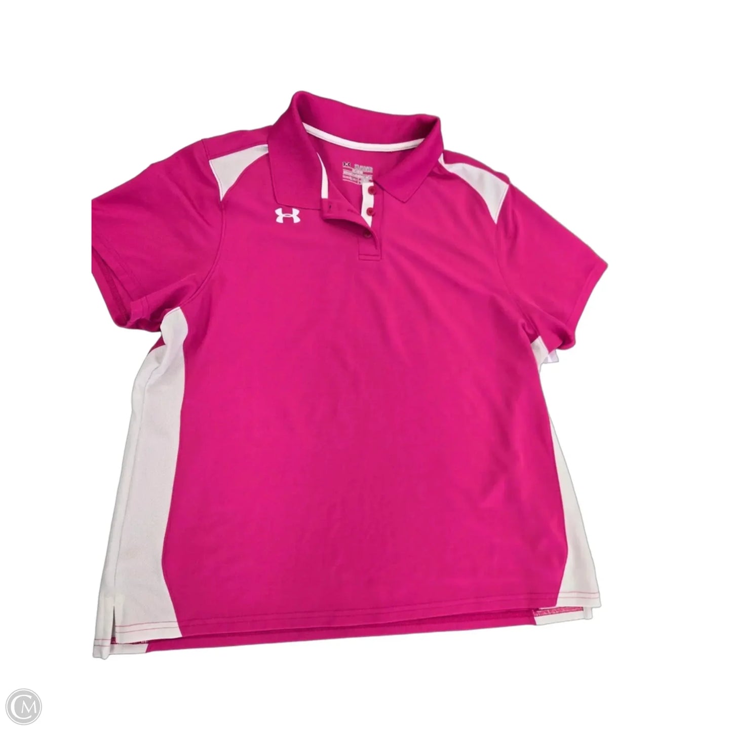 Top Short Sleeve By Under Armour In Pink, Size: 2x