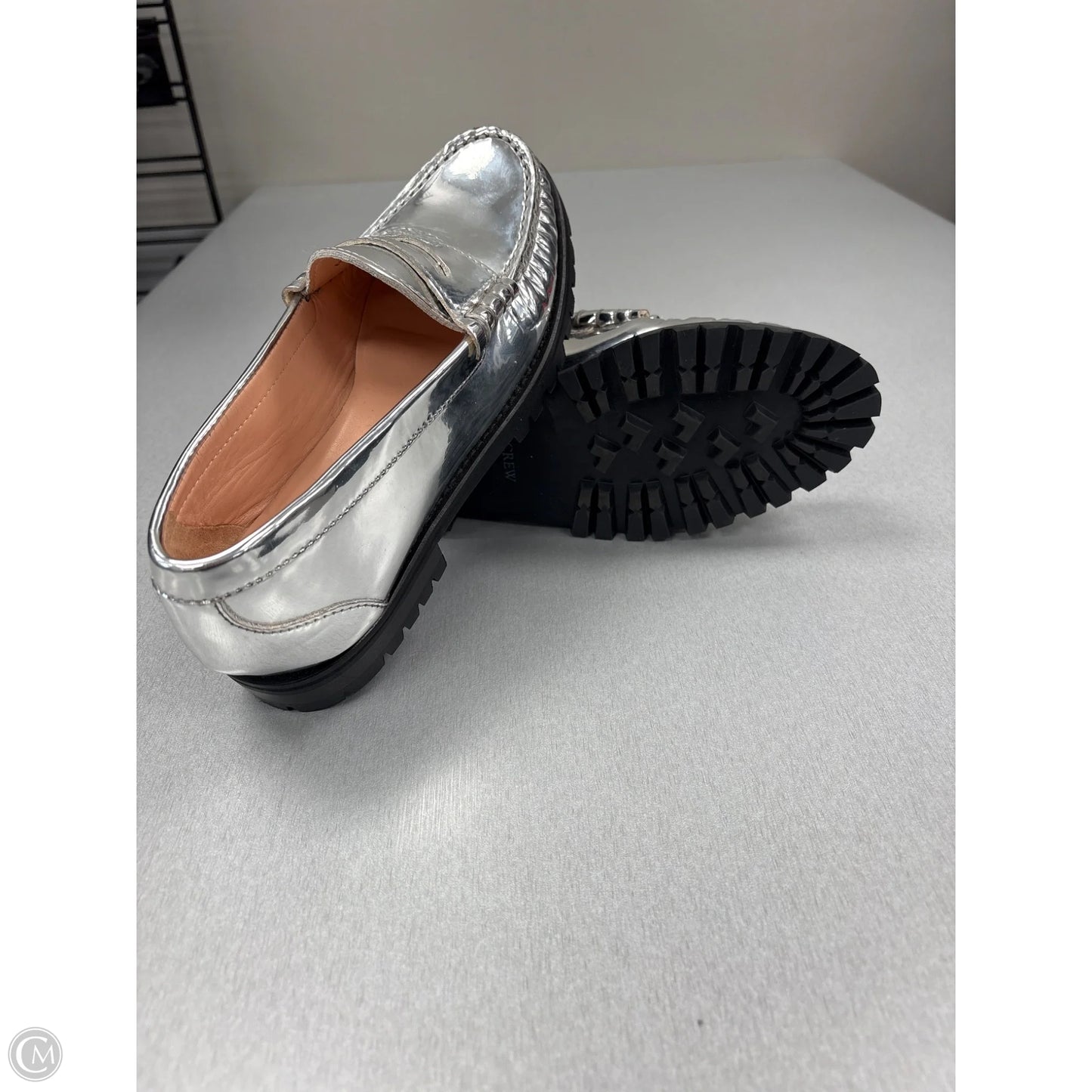 Shoes Flats By J. Crew In Silver, Size: 7
