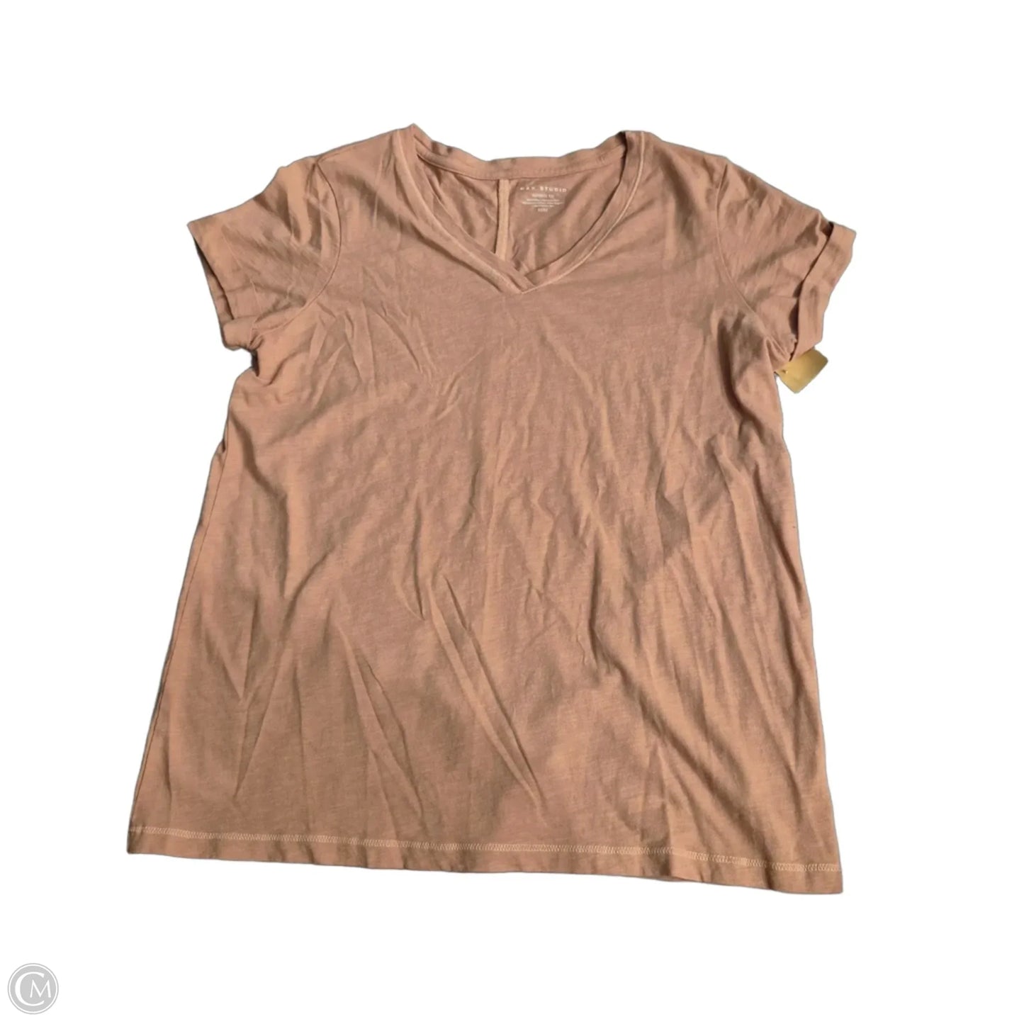 Top Short Sleeve By Max Studio In Orange, Size: M