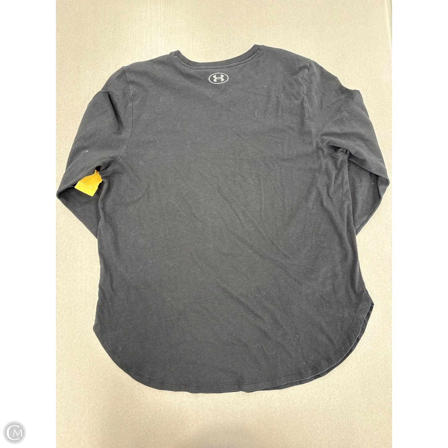 Top Long Sleeve By Under Armour In Black, Size: Xl