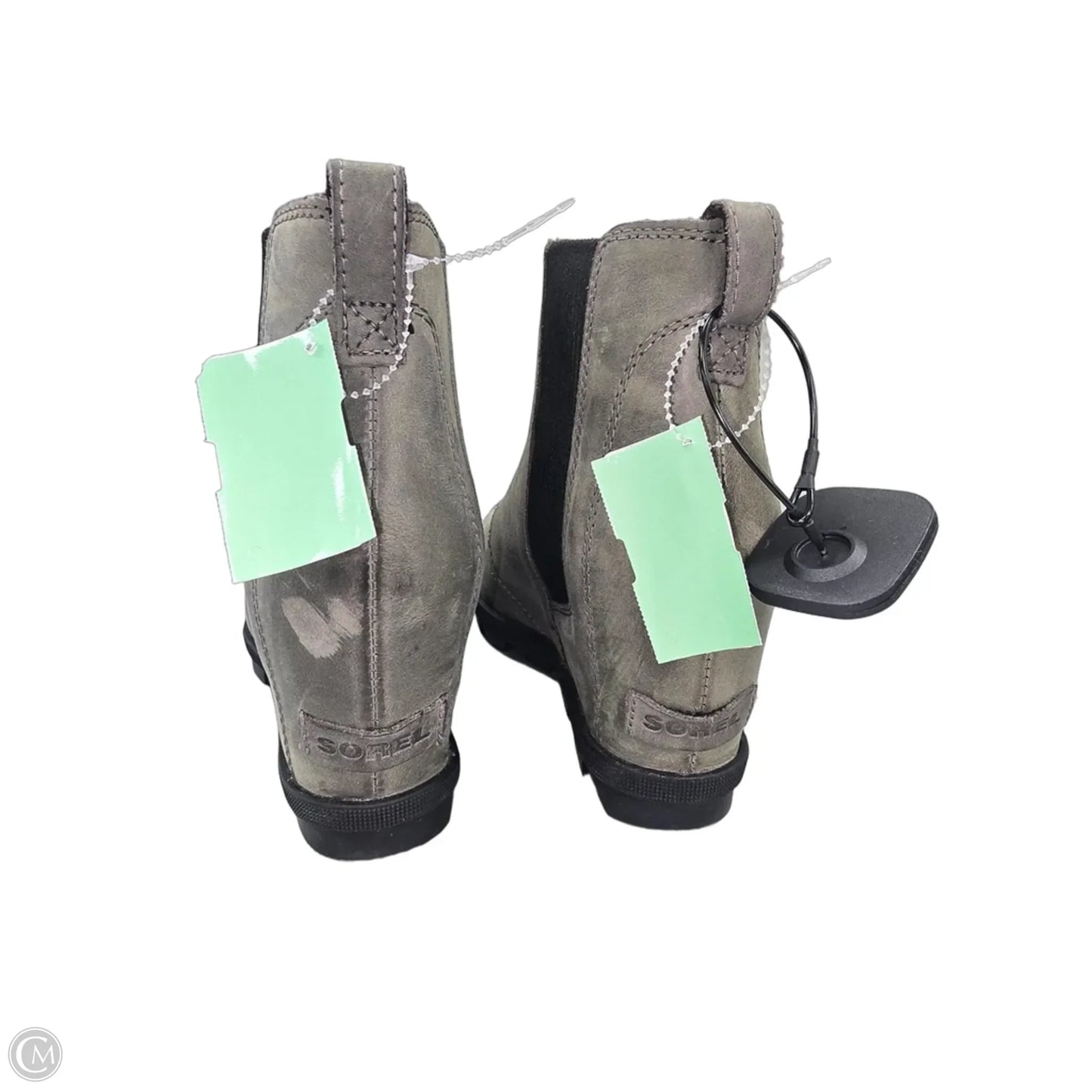Boots Ankle Heels By Sorel In Green, Size: 9