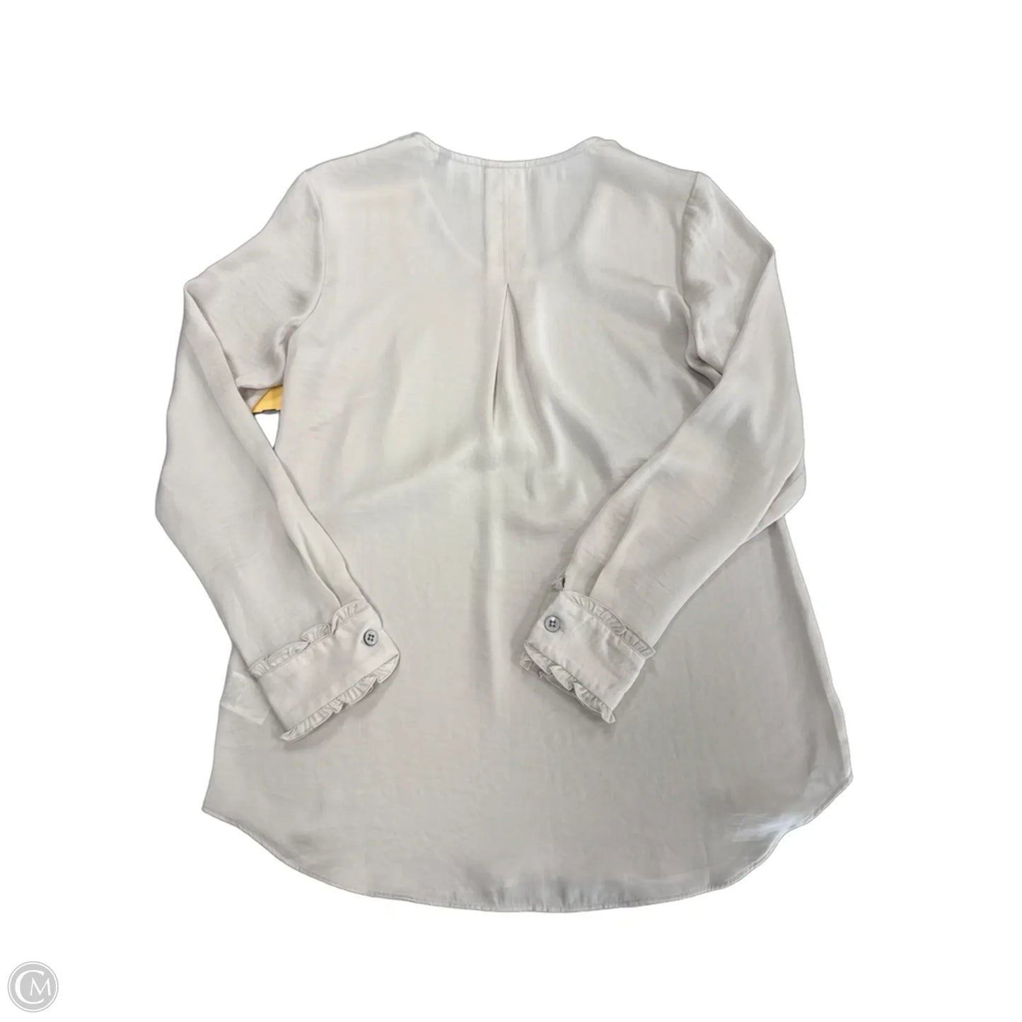Top Long Sleeve By Cabi In Beige, Size: Xs