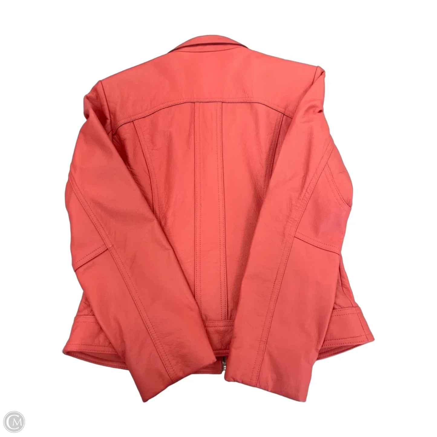 Jacket Leather By Wilsons Leather In Pink, Size: S