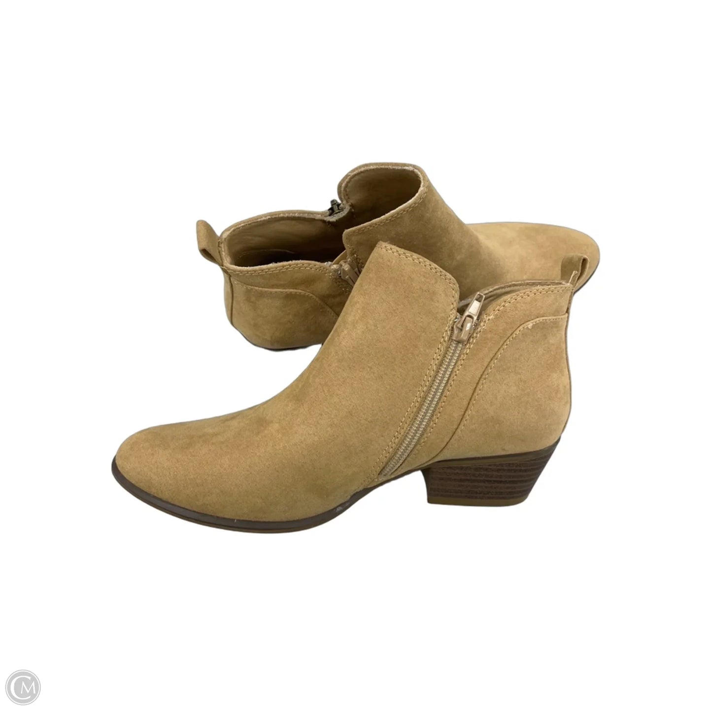 Boots Ankle Heels By Esprit In Tan, Size: 8