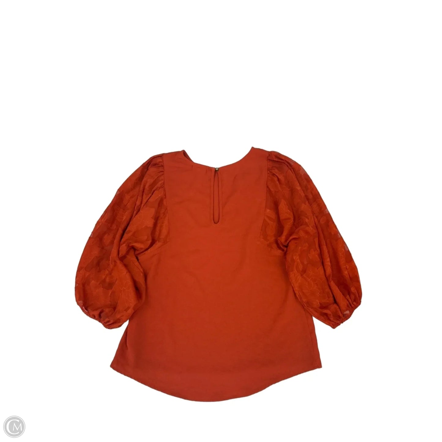 Top Long Sleeve By Eyeshadow In Orange, Size: S