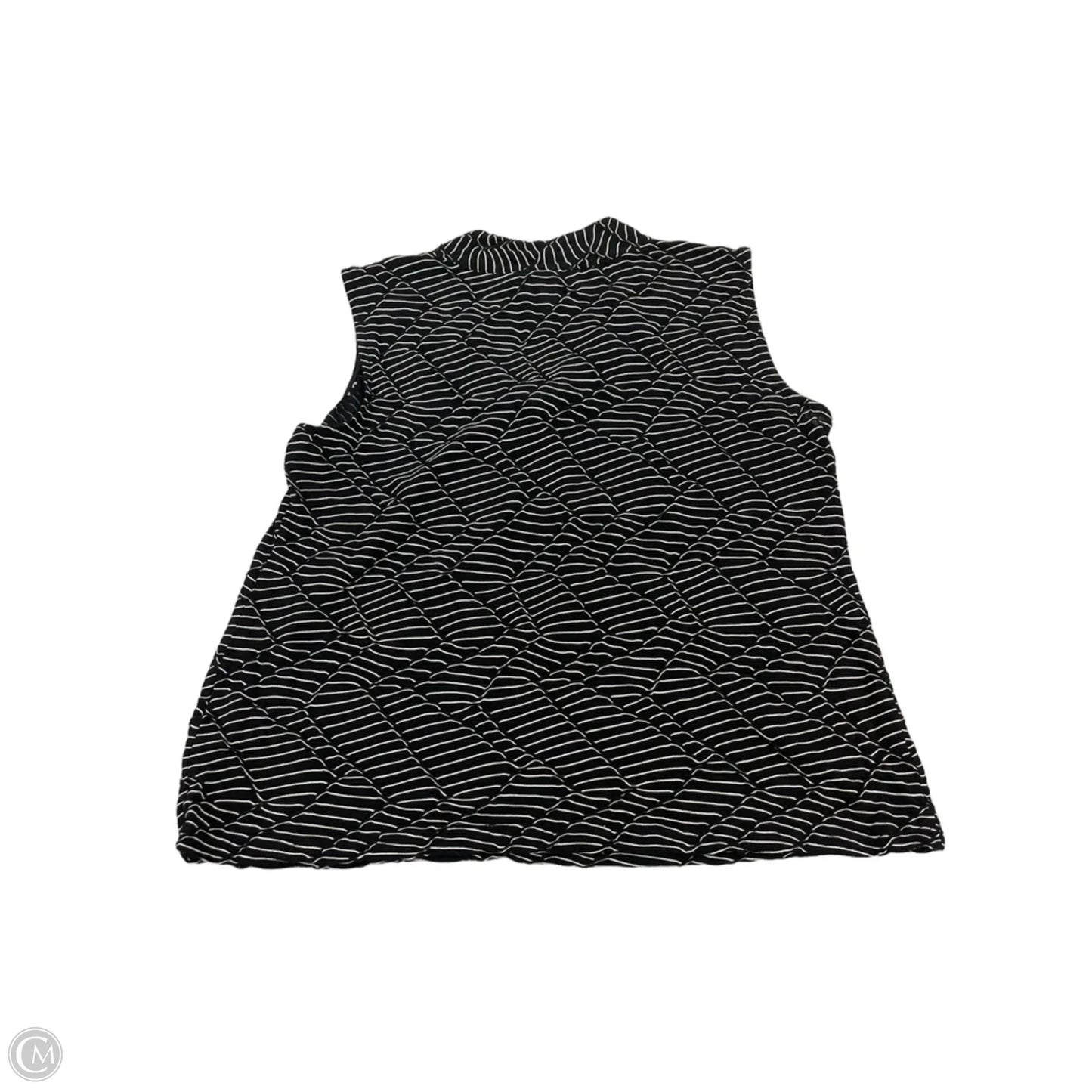 Top Sleeveless By Dana Buchman In Black, Size: L