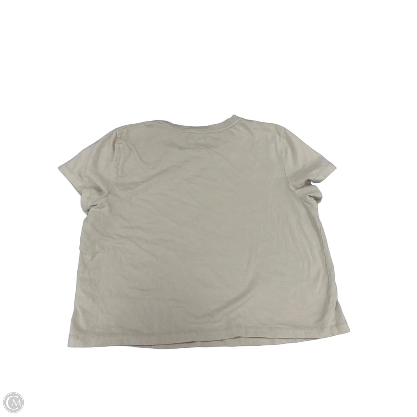 Top Short Sleeve By Universal Thread In Cream, Size: M