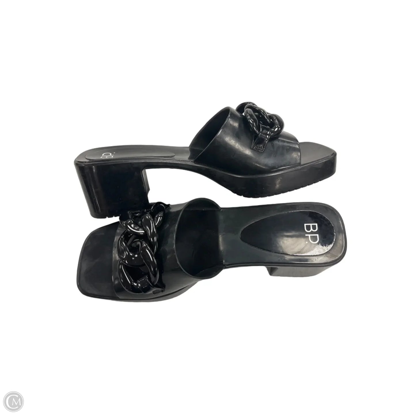 Sandals Heels Block By Bp In Black, Size: 9