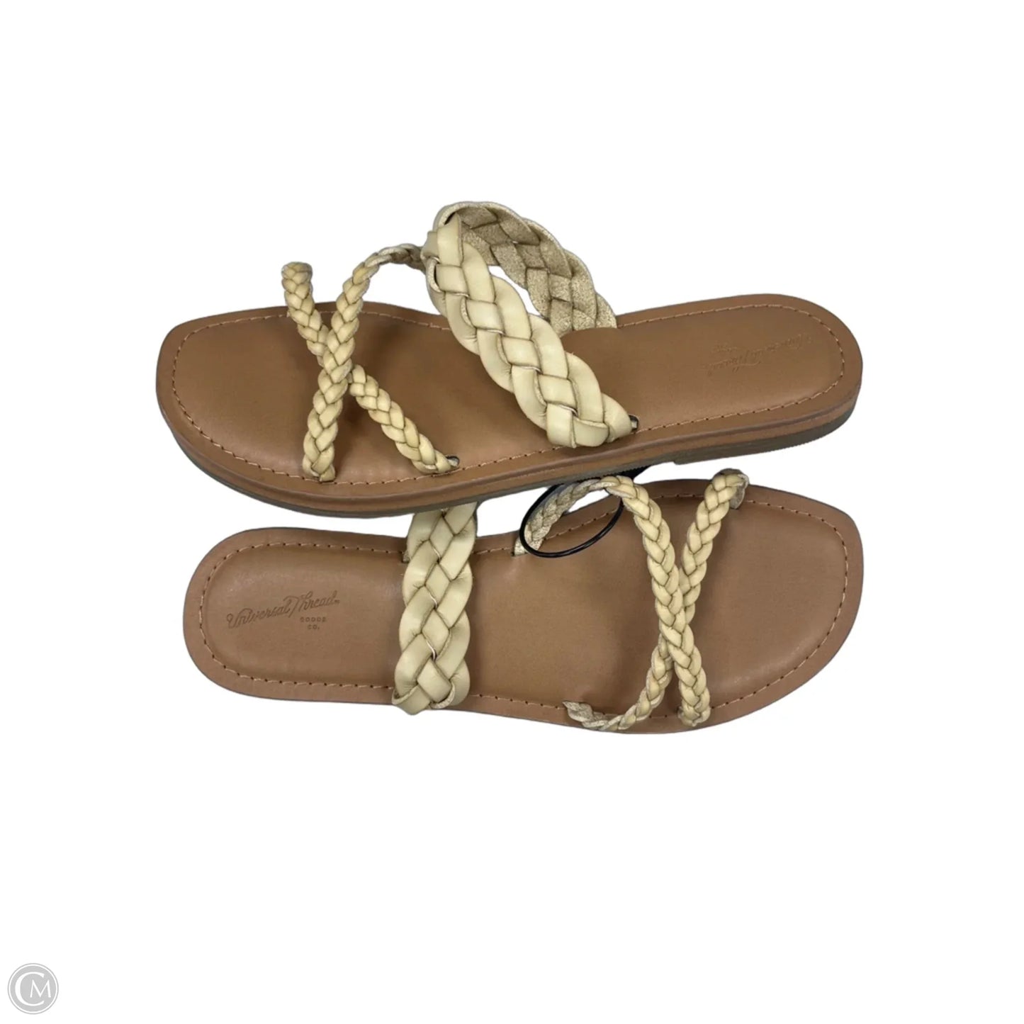 Sandals Flats By Universal Thread In Cream, Size: 7