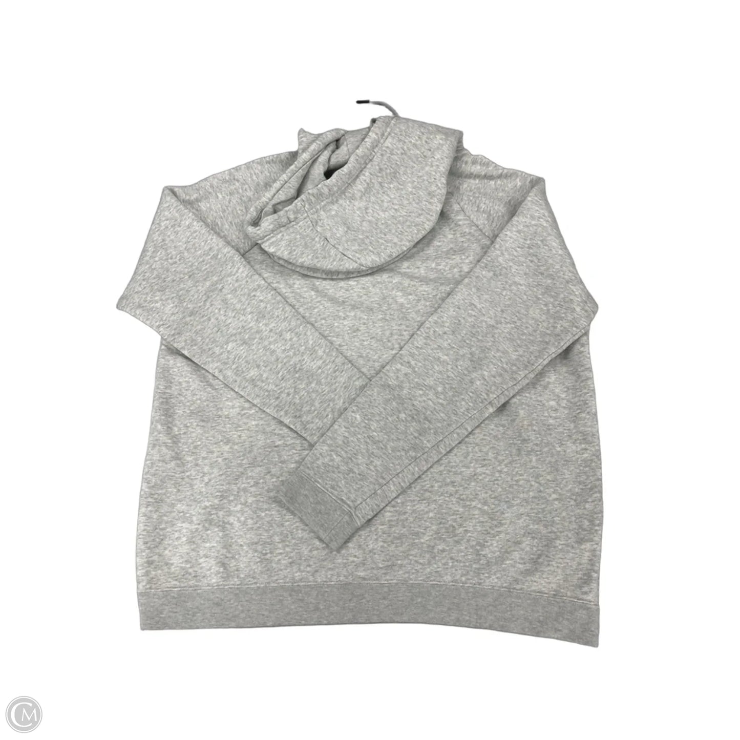 Sweatshirt Hoodie By Nike In Grey, Size: L