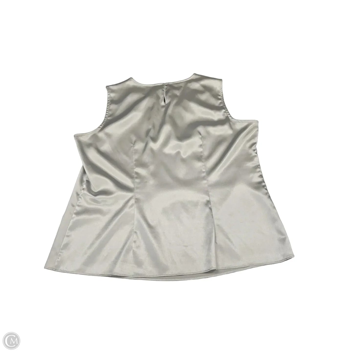 Top Sleeveless By Jones New York In Silver, Size: L