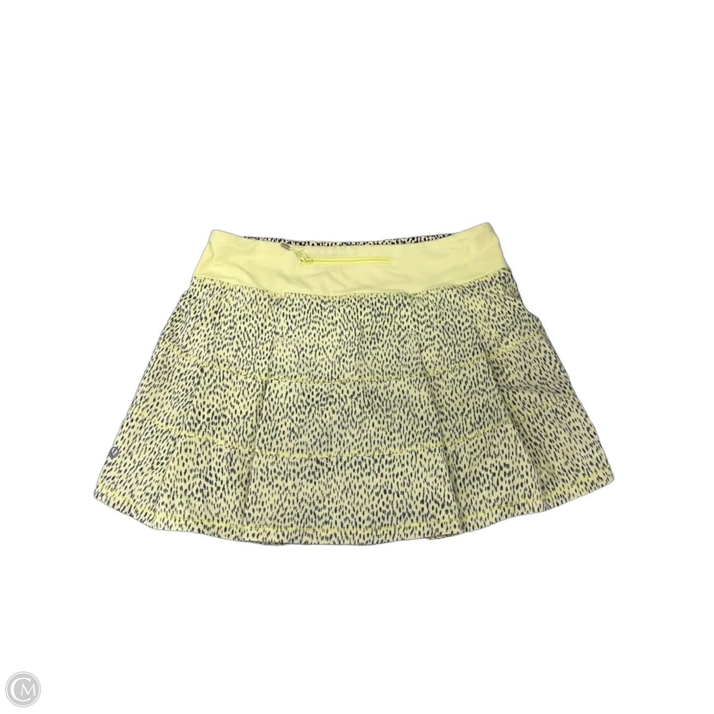 Athletic Skort By Lululemon In Yellow, Size: 6