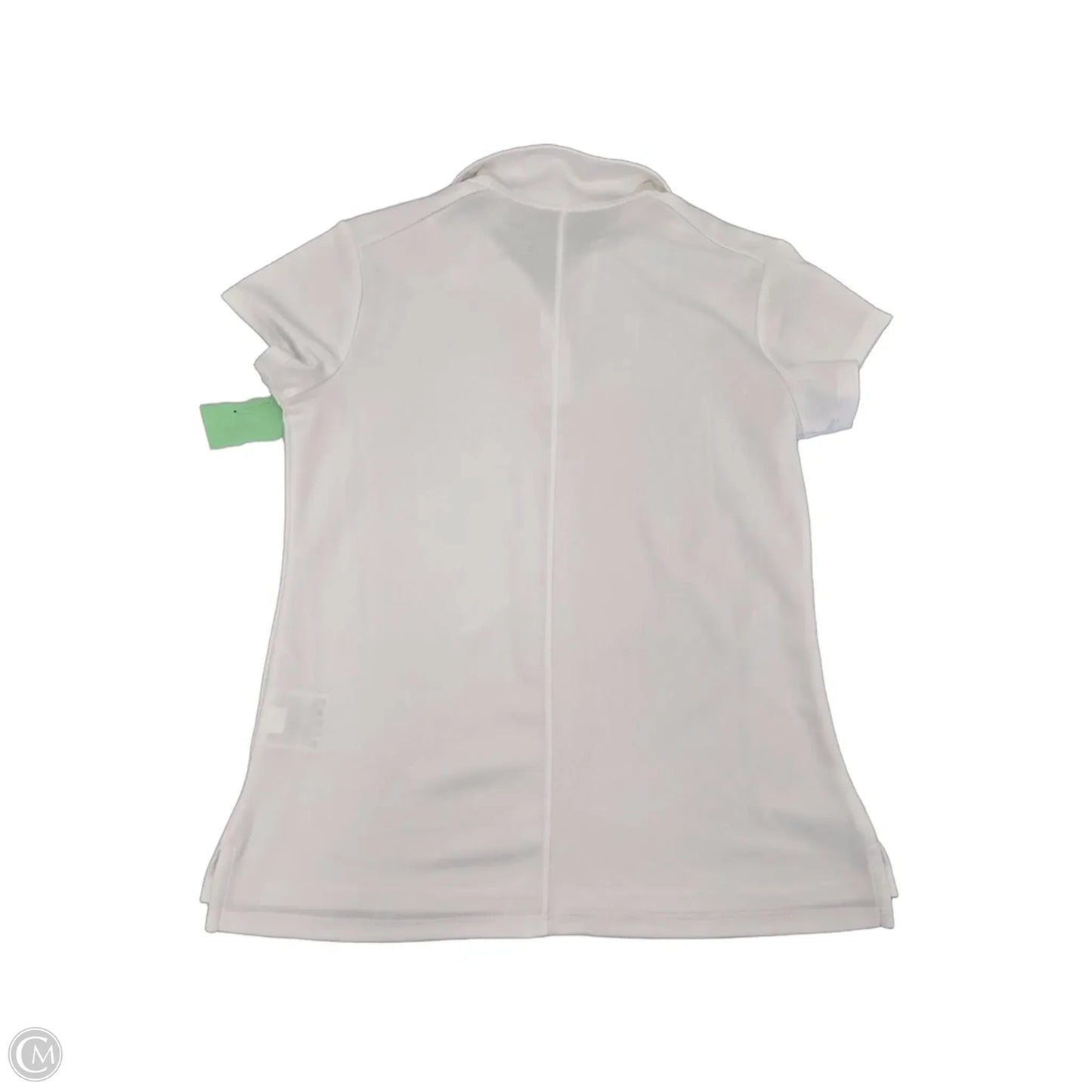 Athletic Top Short Sleeve By Nike In White, Size: L