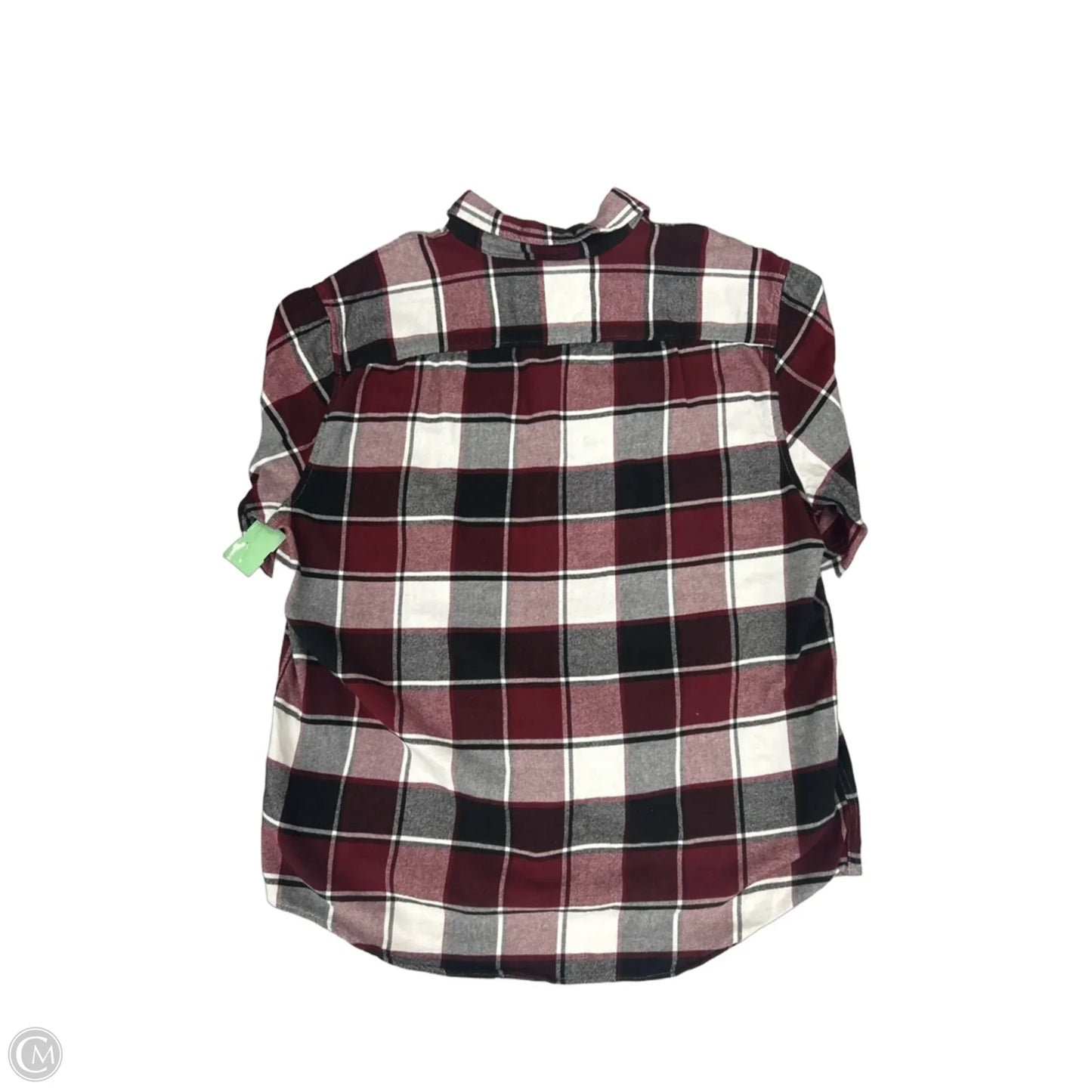 Top Long Sleeve By American Eagle In Plaid Pattern, Size: Xl